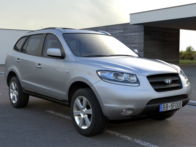 Hyundai Santafe 2006 3D model_5