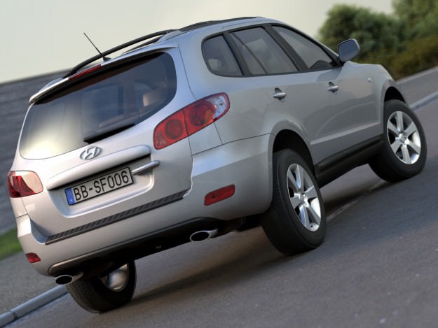 Hyundai Santafe 2006 3D model_1