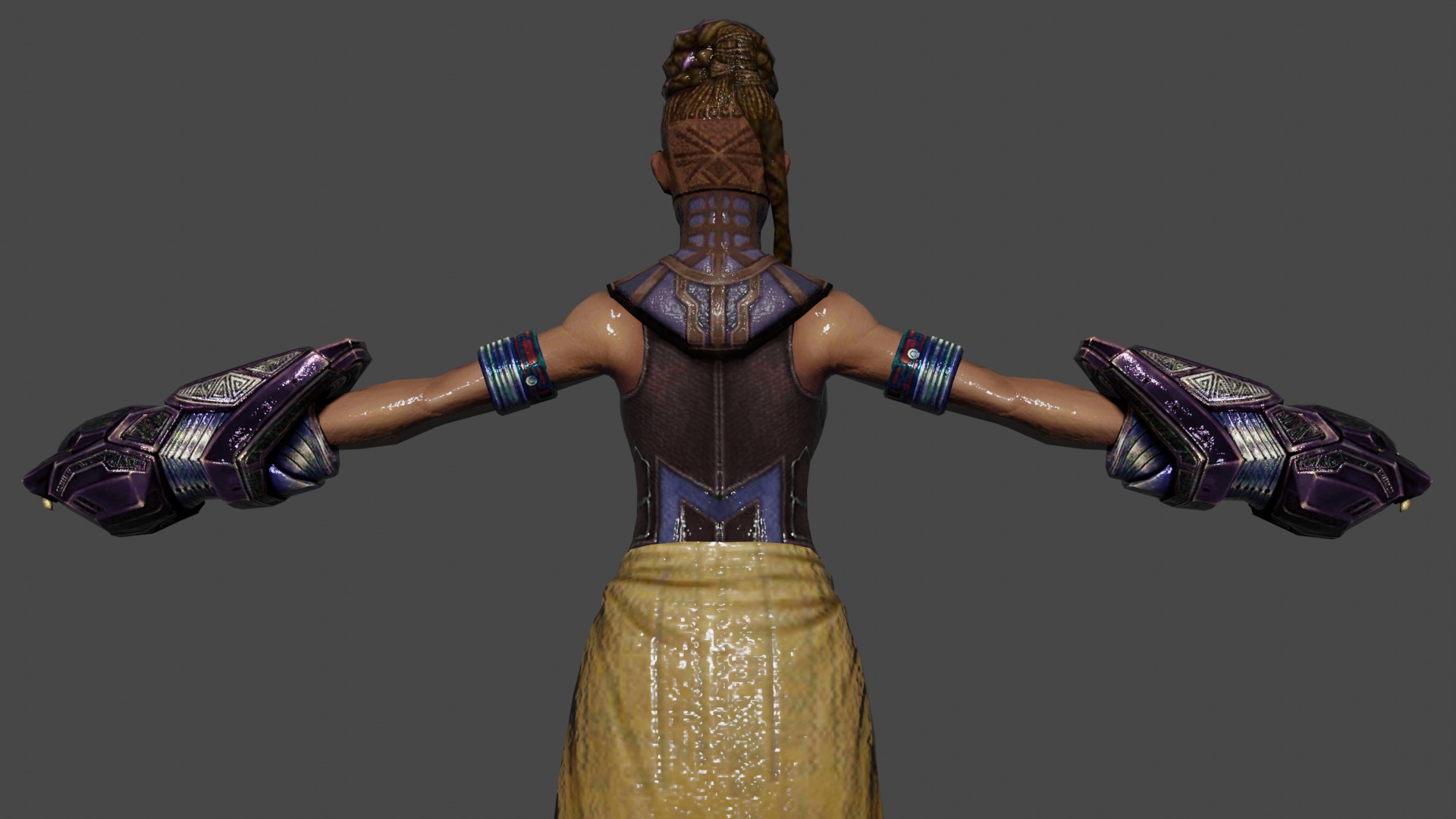 Shuri Low-poly 3D model_5