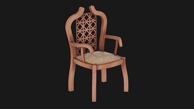 Victorian Parlour Chair 3D model