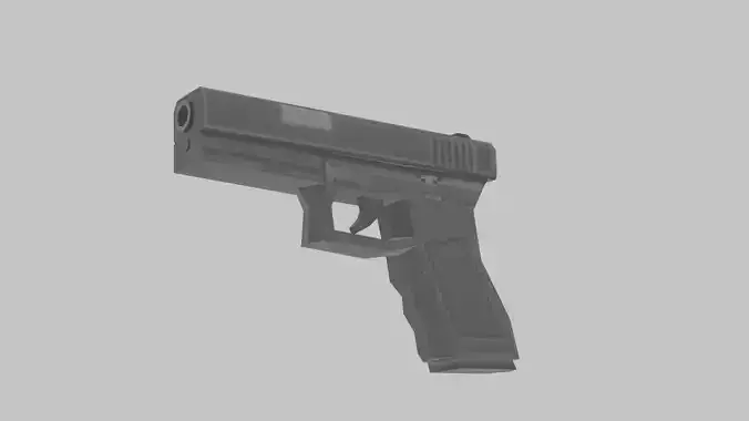 Glock 17 Low Poly Retro Style
