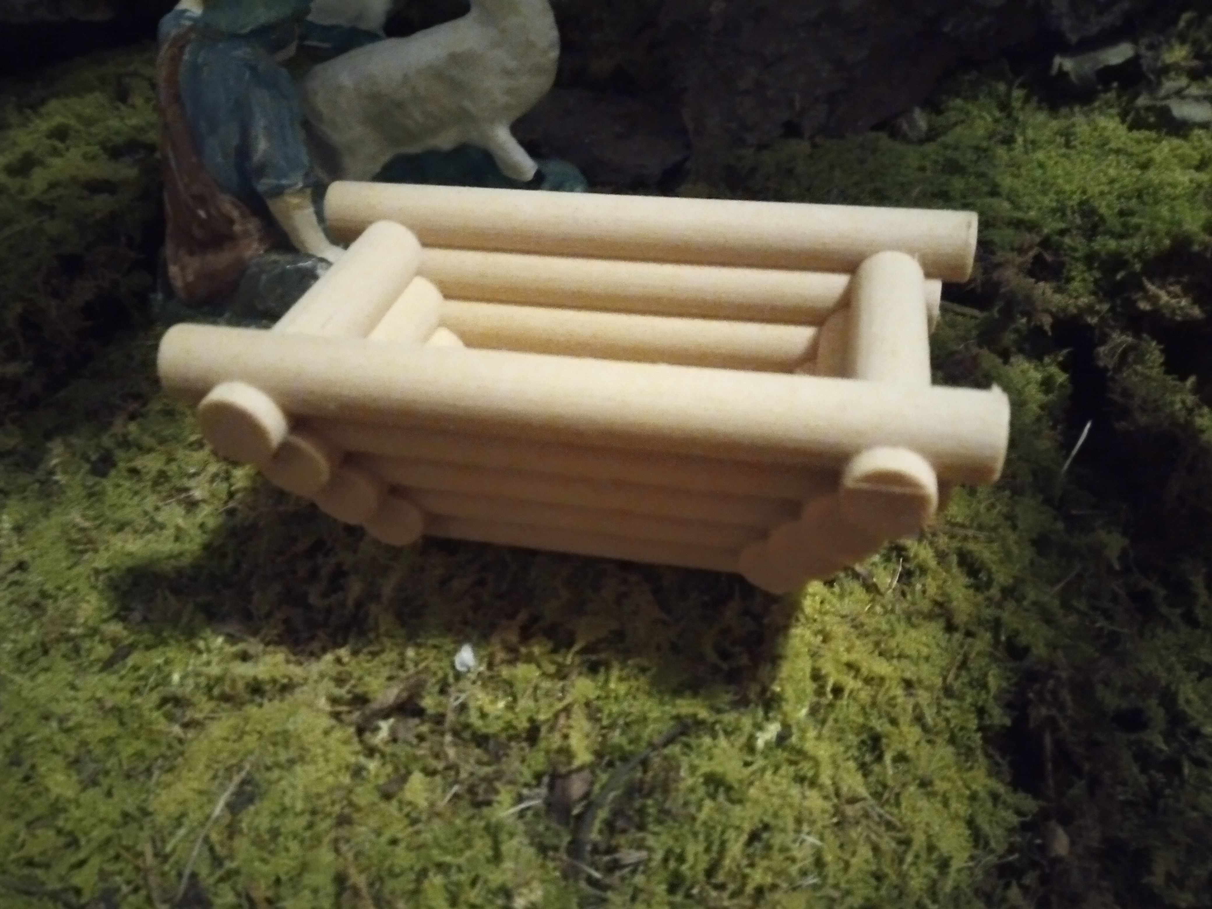 Nativity scene stable or bed 3D print model_1