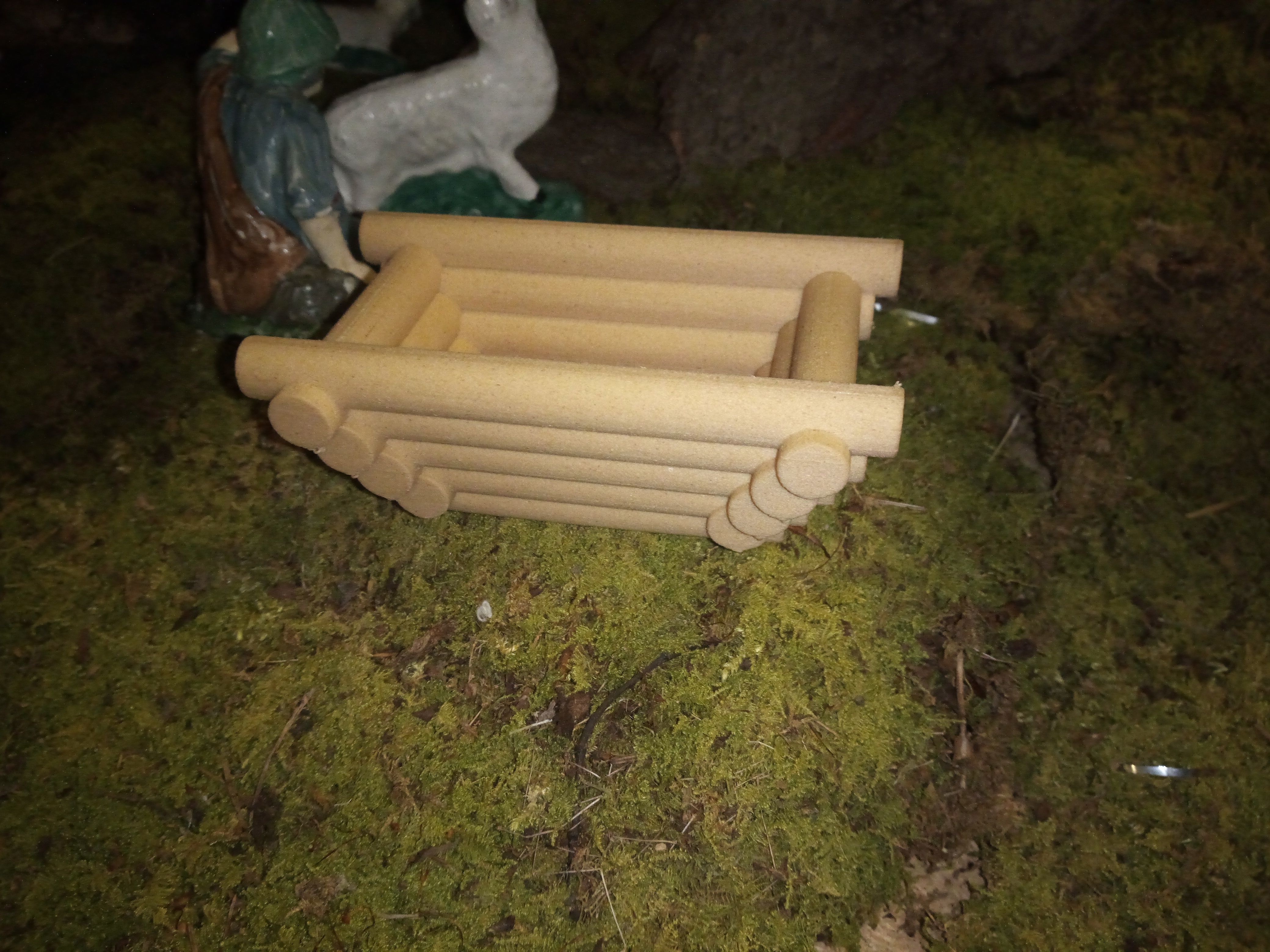 Nativity scene stable or bed 3D print model_2