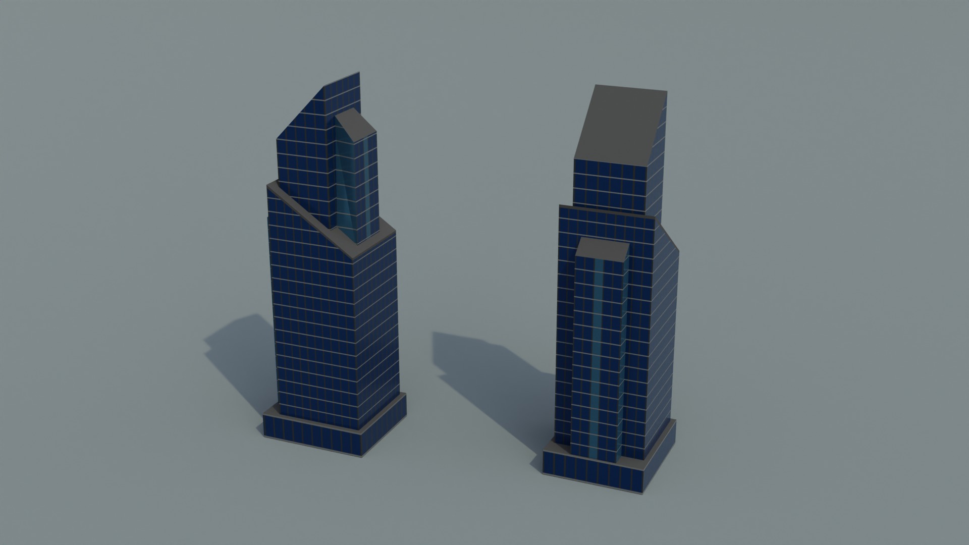 Low poly Buildings Pack Low-poly 3D model_7