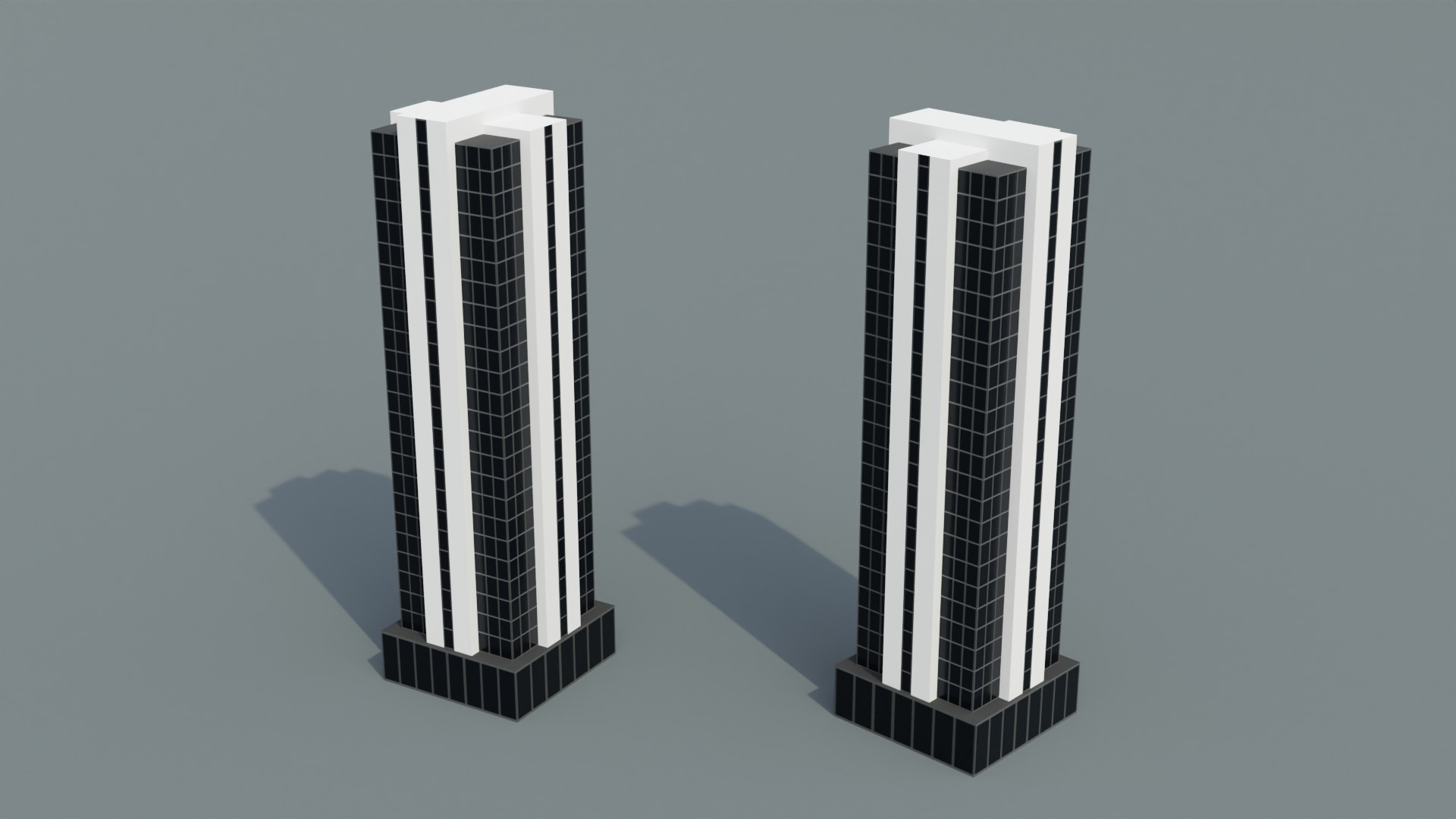 Low poly Buildings Pack Low-poly 3D model_6