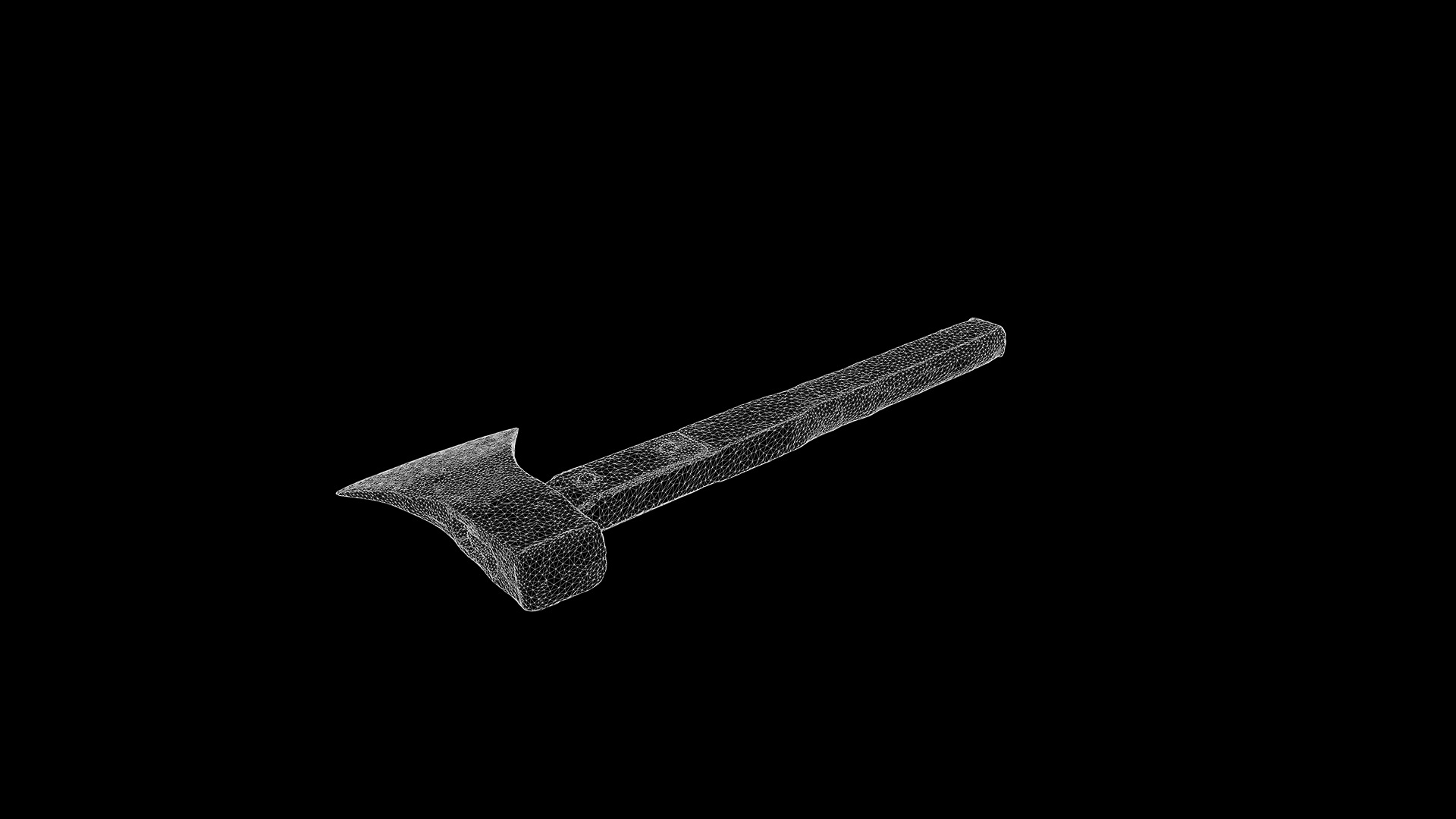 Anydrafts Axe 01 Low-poly 3D model_2