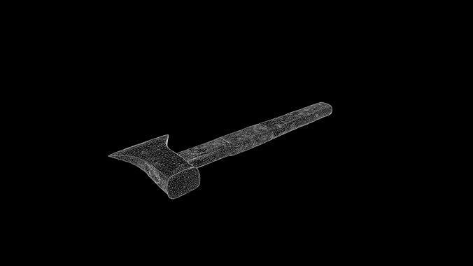 Anydrafts Axe 02 Low-poly 3D model 3
