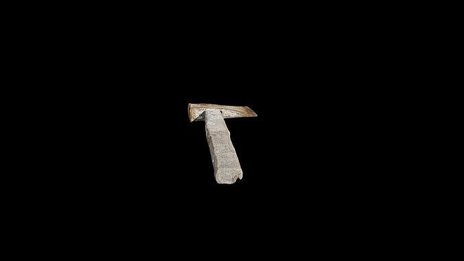 Anydrafts Axe 02 Low-poly 3D model 4