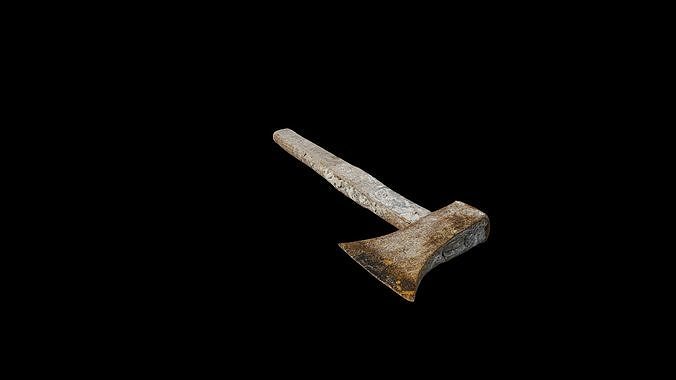Anydrafts Axe 02 Low-poly 3D model 7