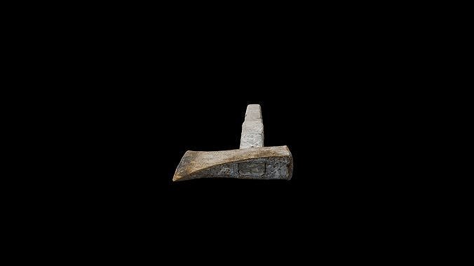 Anydrafts Axe 02 Low-poly 3D model 5