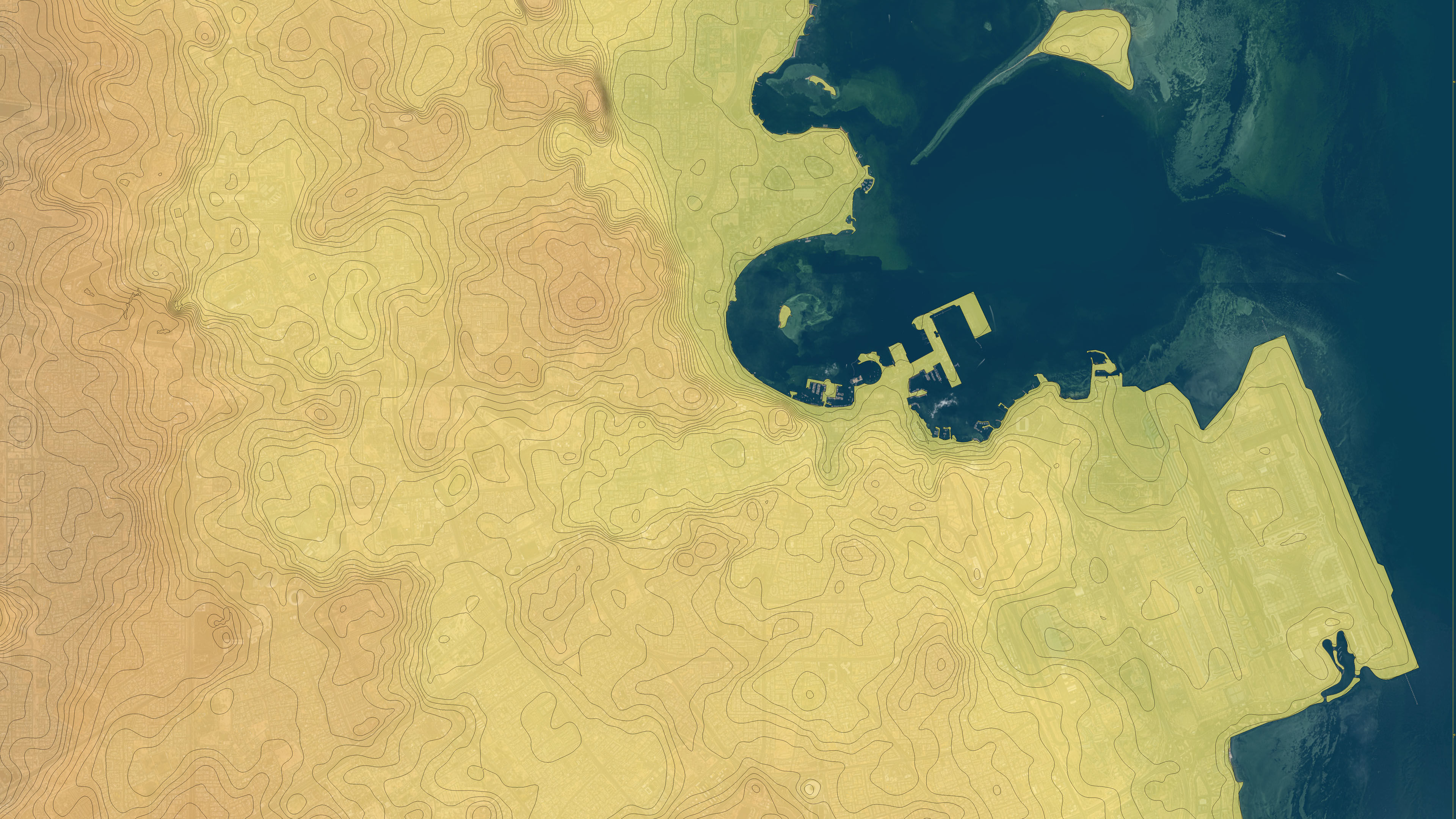 Doha - 3D City Topography Terrain 3D Model Collection_40