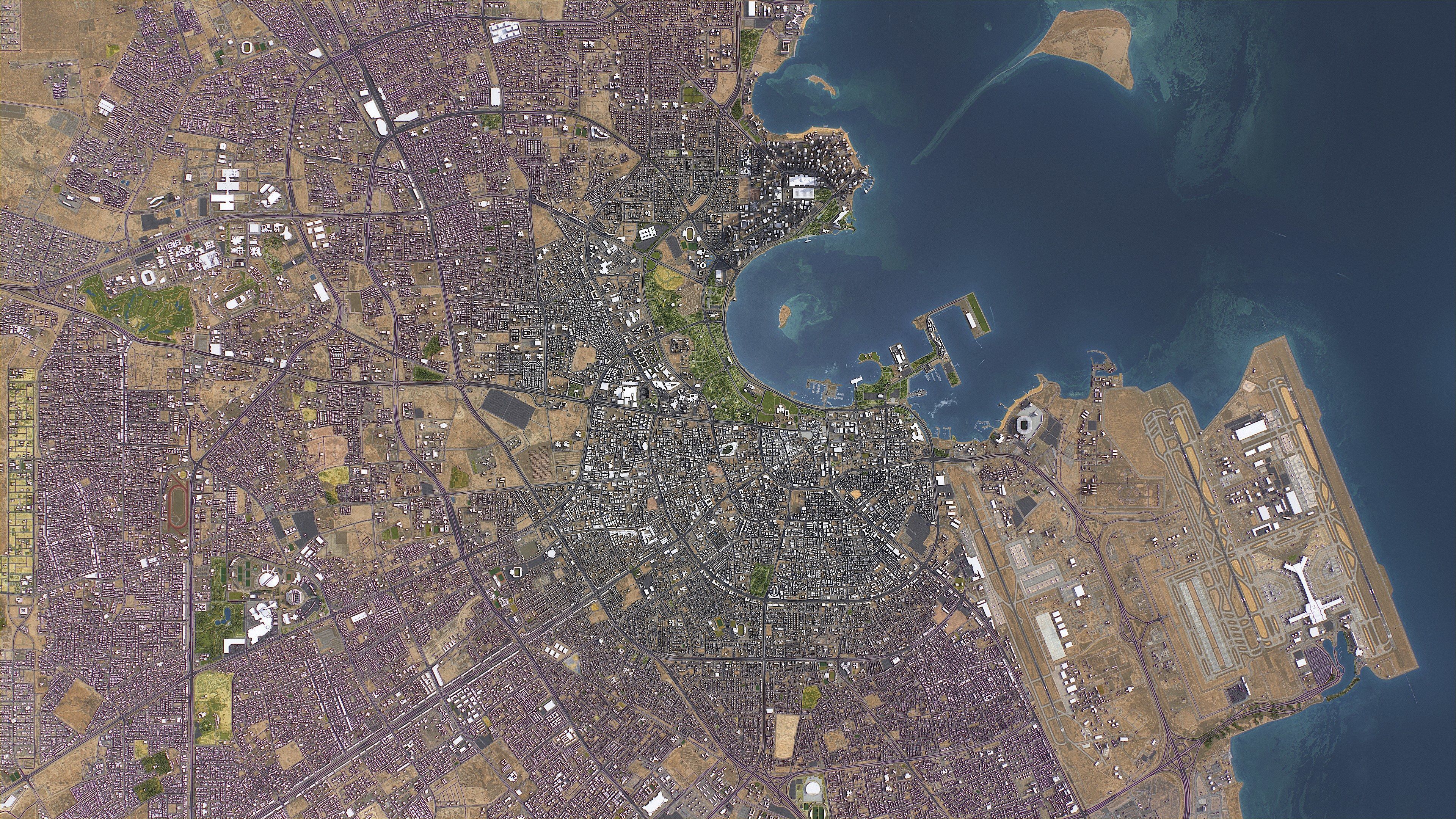 Doha - 3D City Topography Terrain 3D Model Collection_37