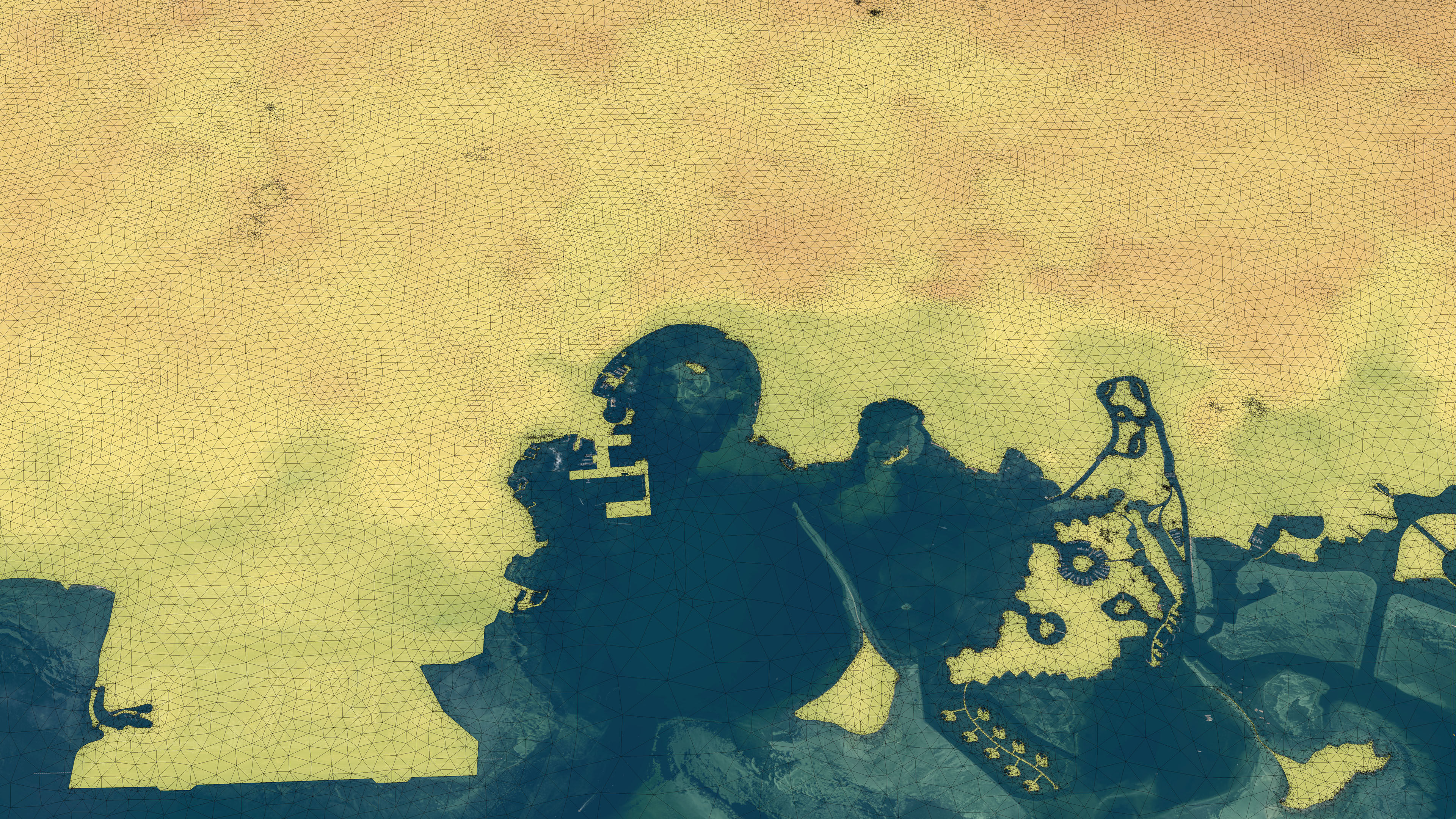 Doha - 3D City Topography Terrain 3D Model Collection_35