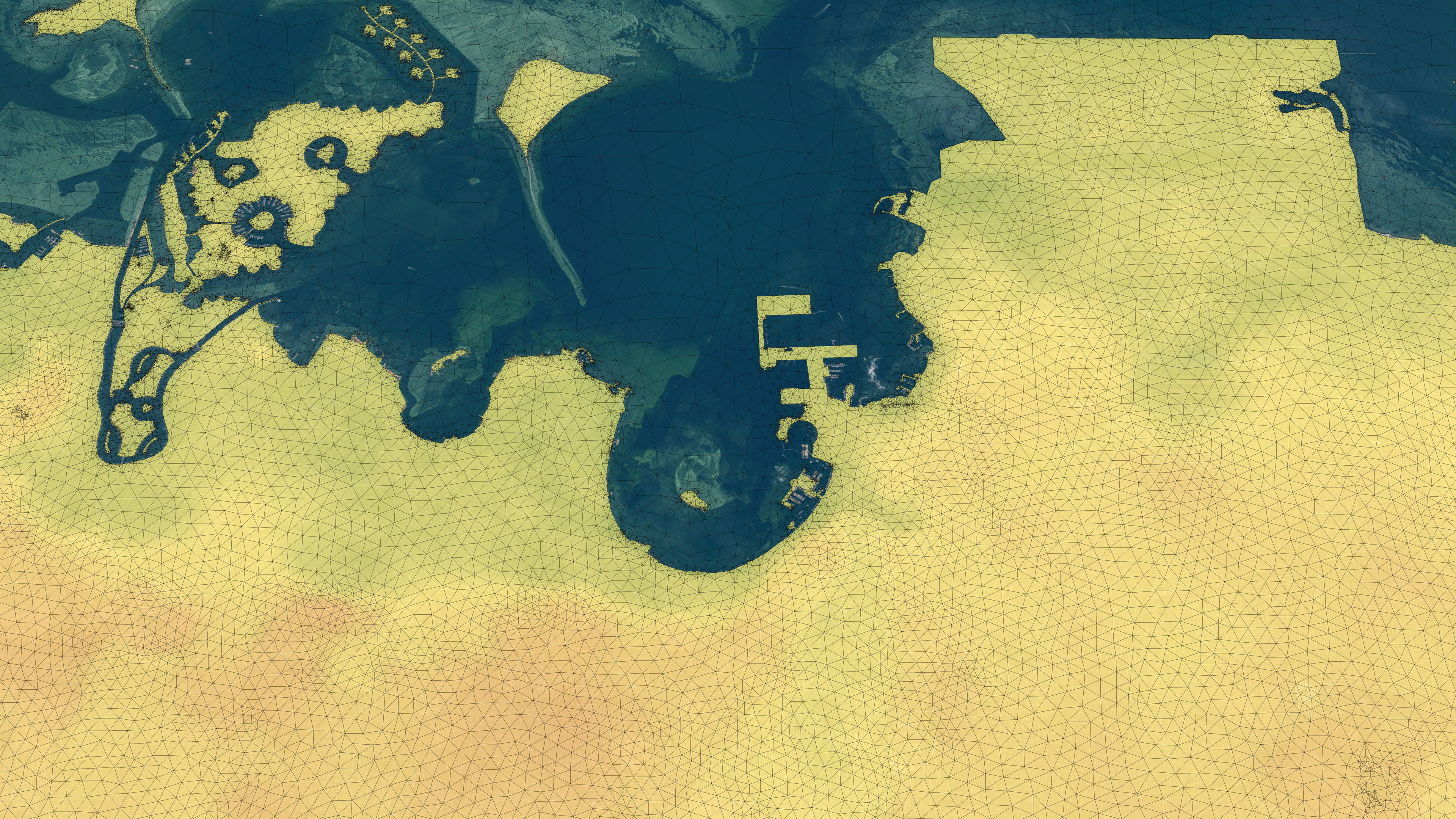 Doha - 3D City Topography Terrain 3D Model Collection_27