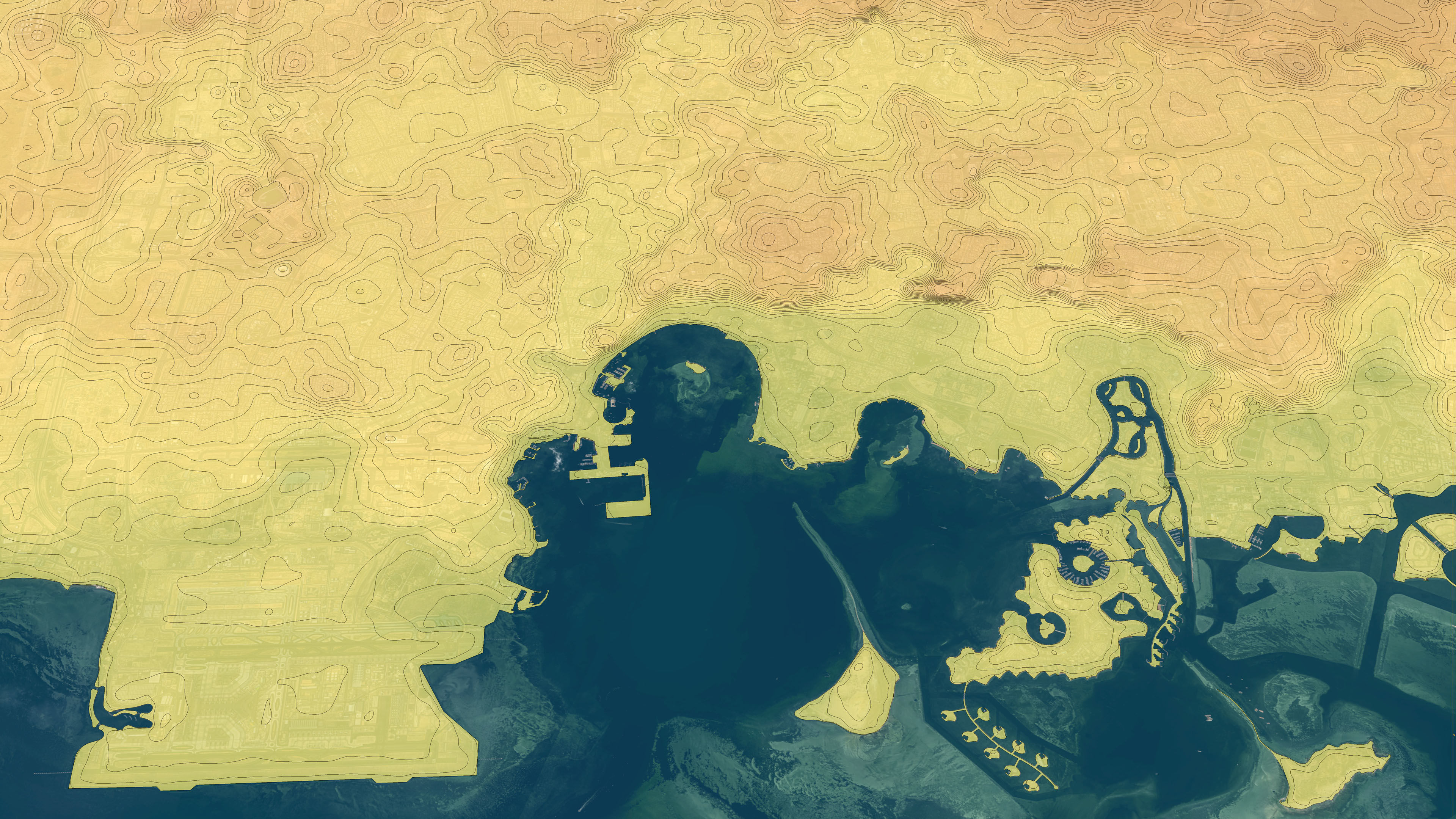 Doha - 3D City Topography Terrain 3D Model Collection_36