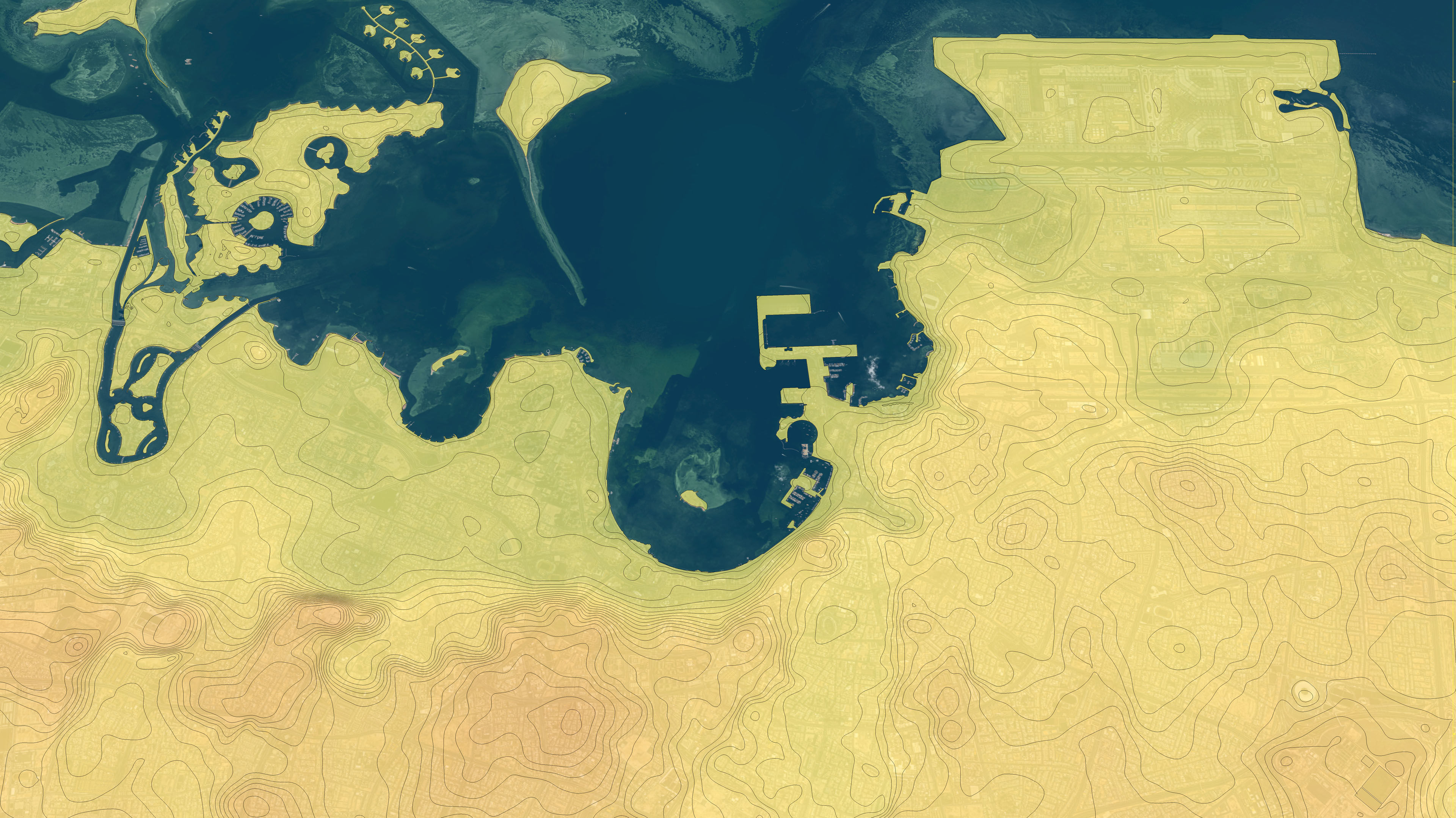 Doha - 3D City Topography Terrain 3D Model Collection_28