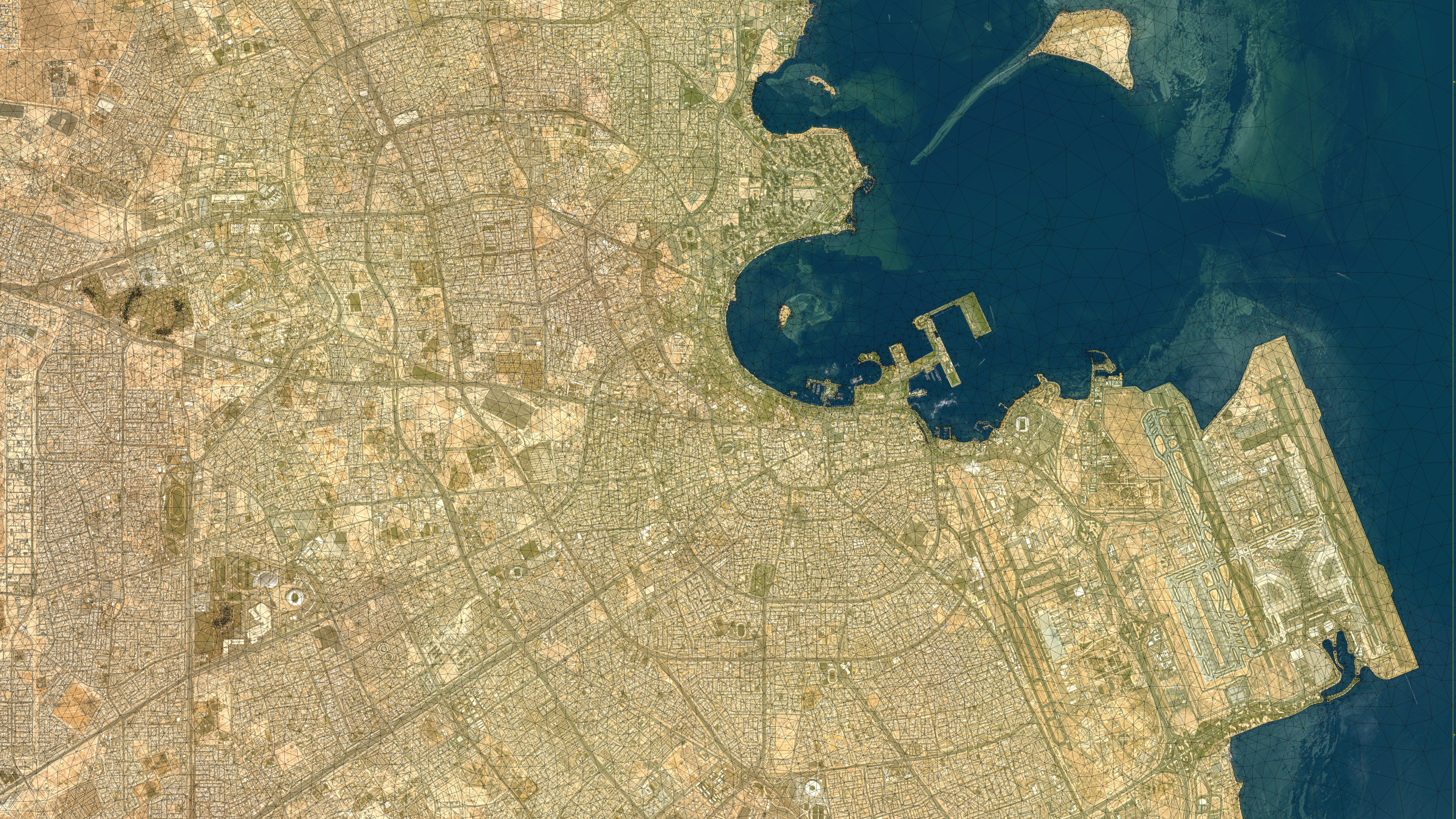 Doha - 3D City Topography Terrain 3D Model Collection_38