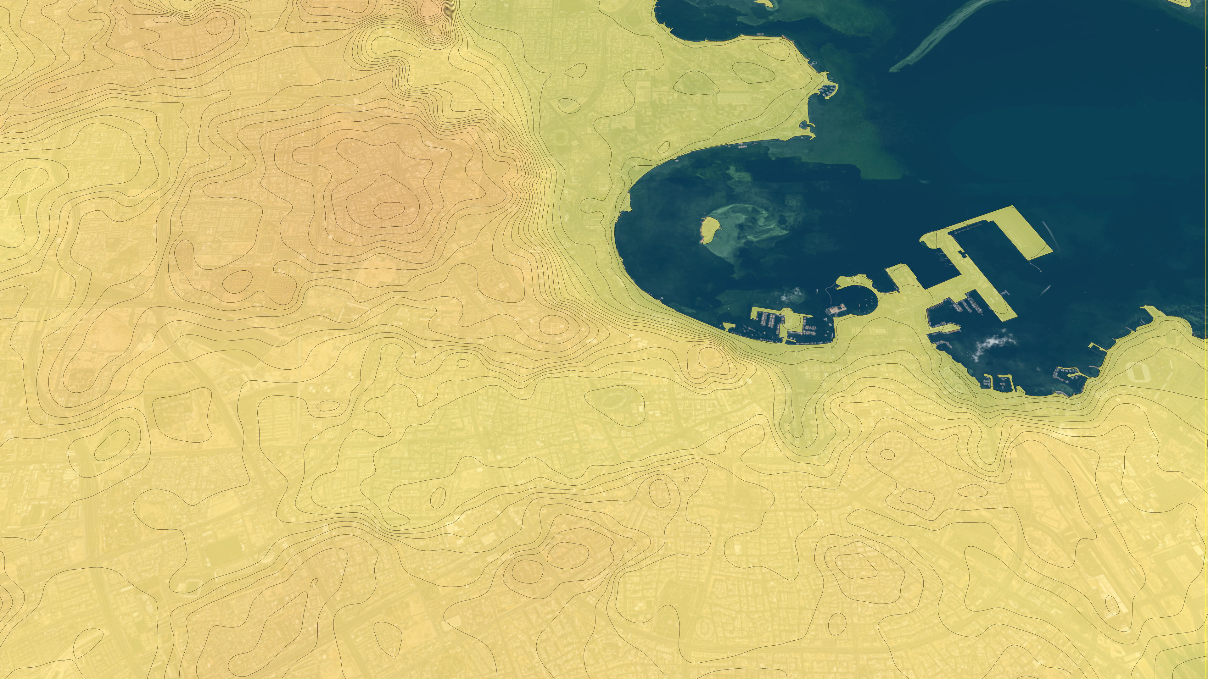 Doha - 3D City Topography Terrain 3D Model Collection_24