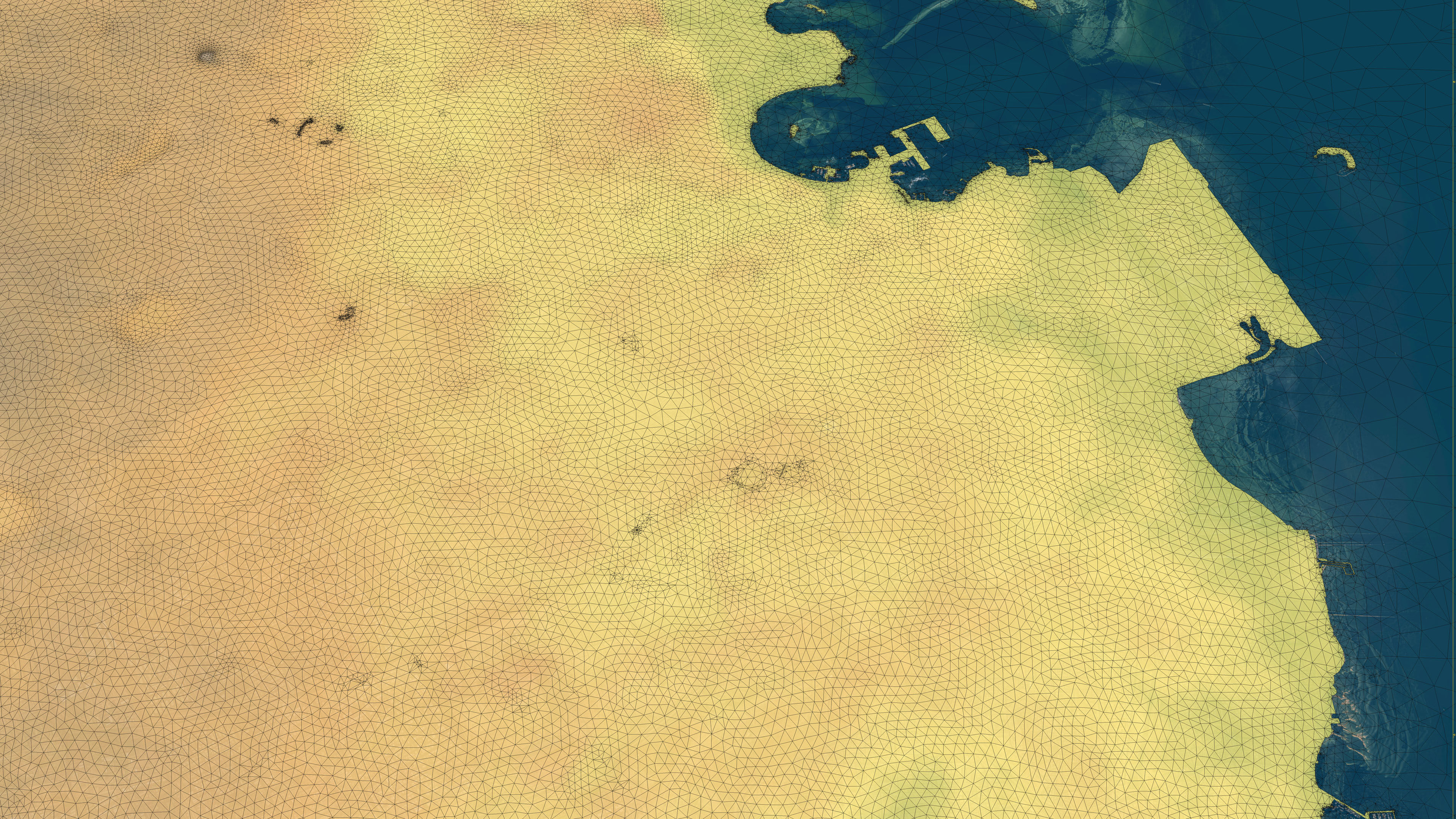 Doha - 3D City Topography Terrain 3D Model Collection_15