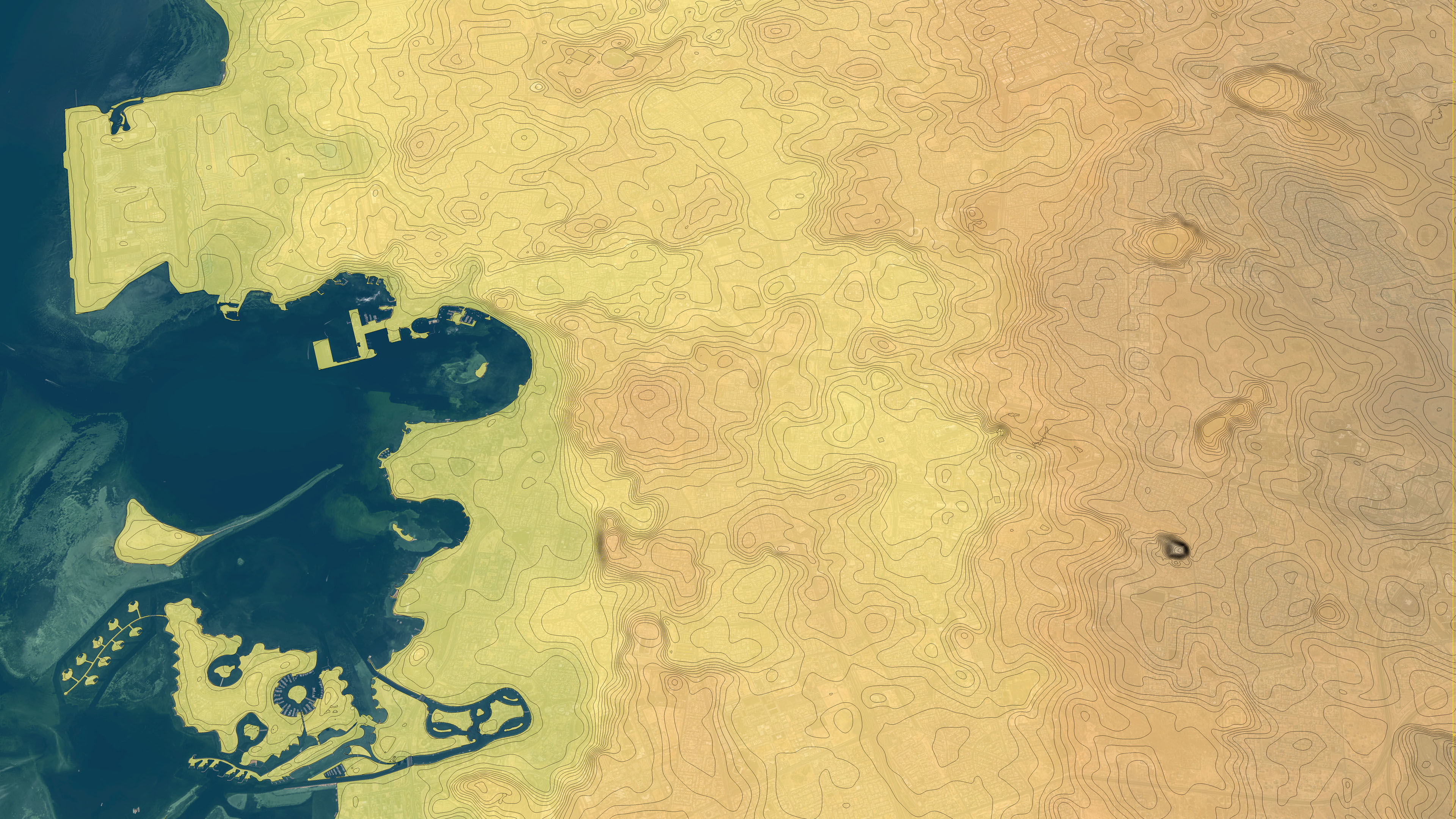 Doha - 3D City Topography Terrain 3D Model Collection_32