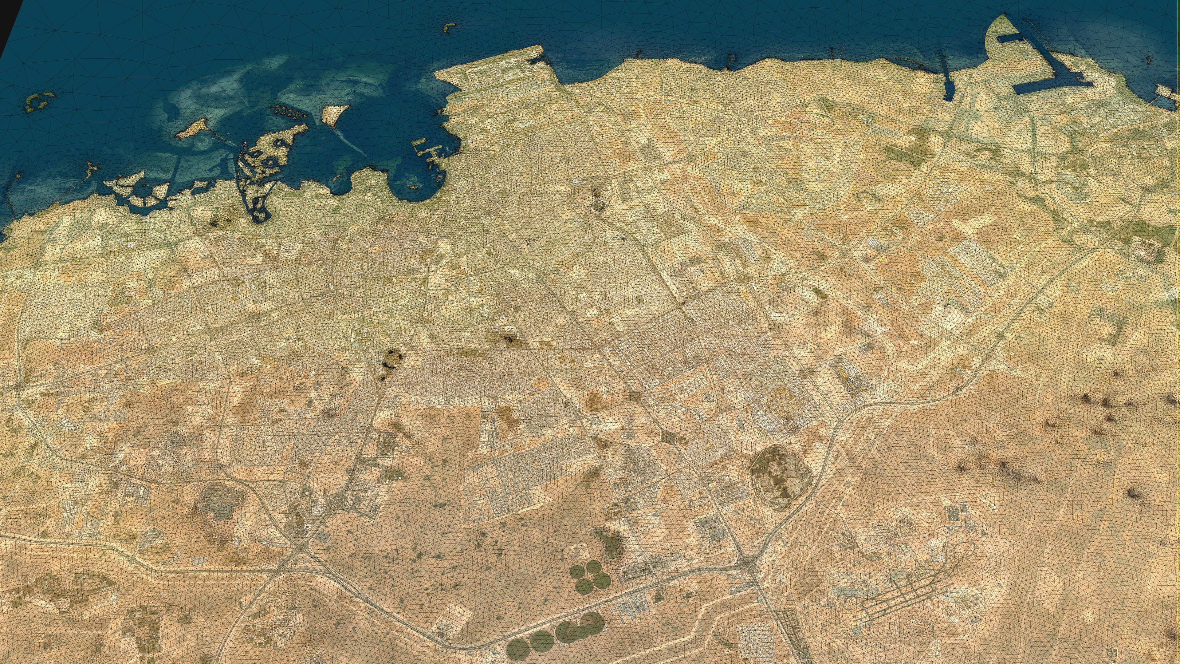 Doha - 3D City Topography Terrain 3D Model Collection_18