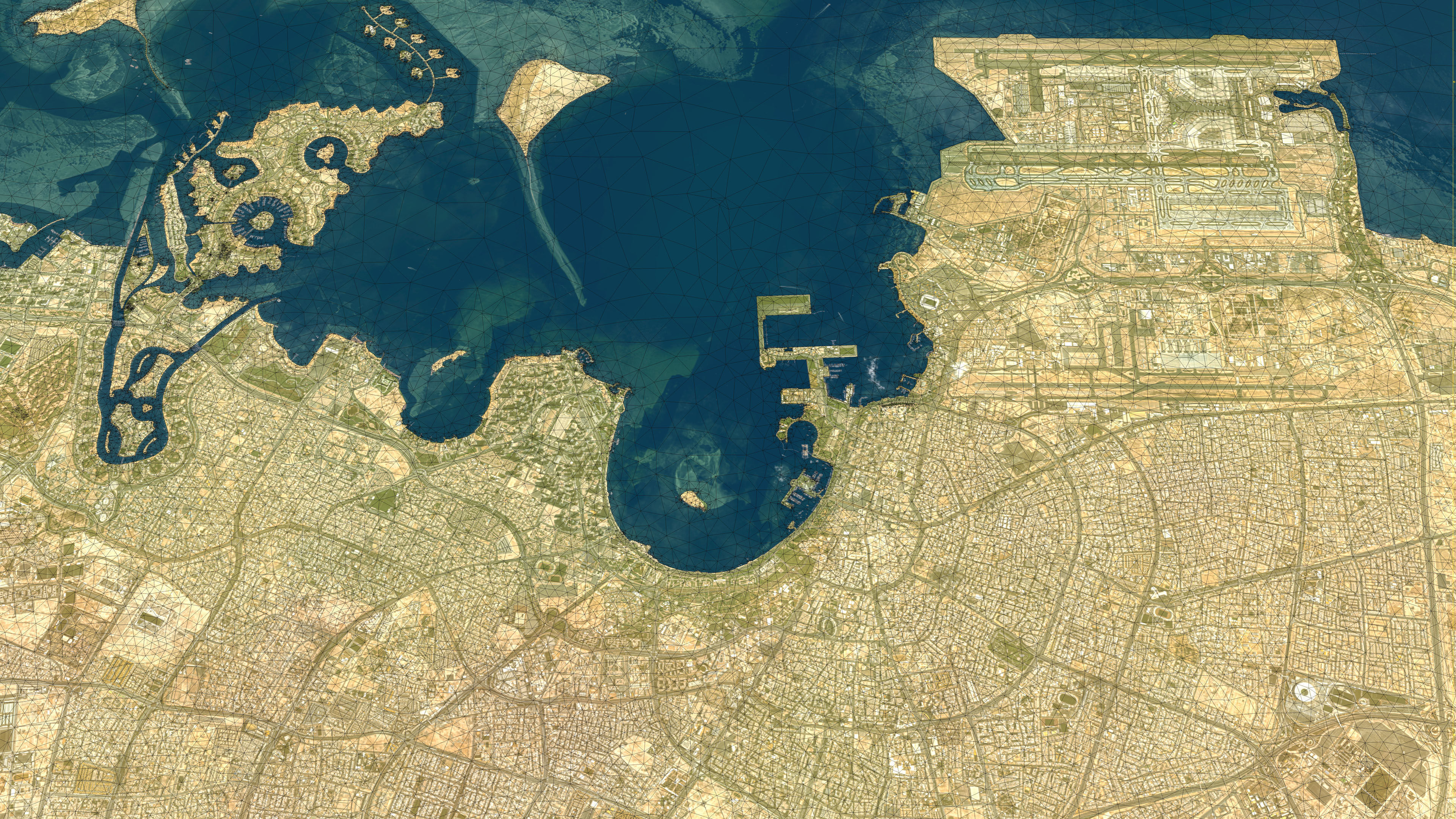 Doha - 3D City Topography Terrain 3D Model Collection_26