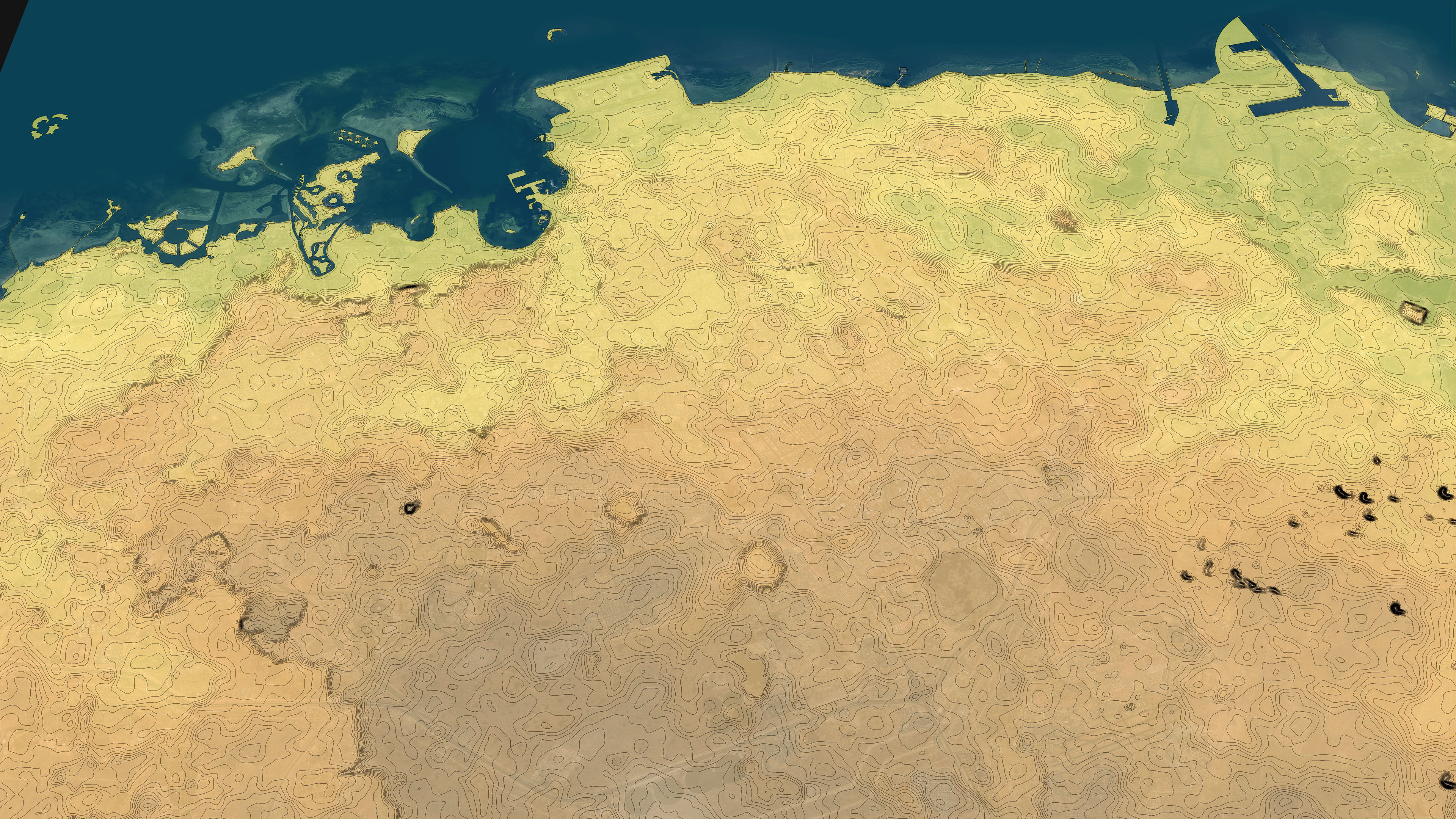 Doha - 3D City Topography Terrain 3D Model Collection_20