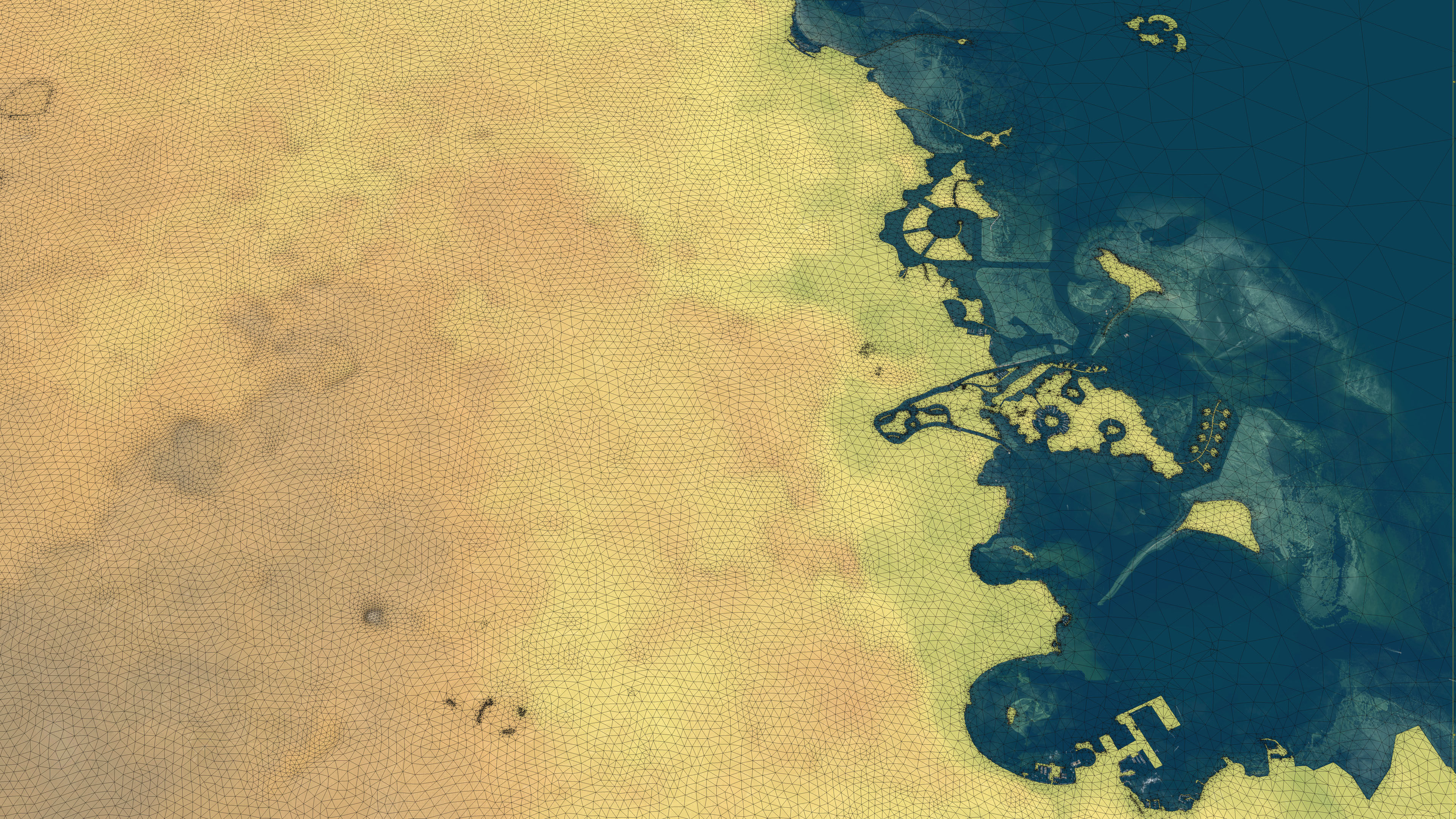 Doha - 3D City Topography Terrain 3D Model Collection_11