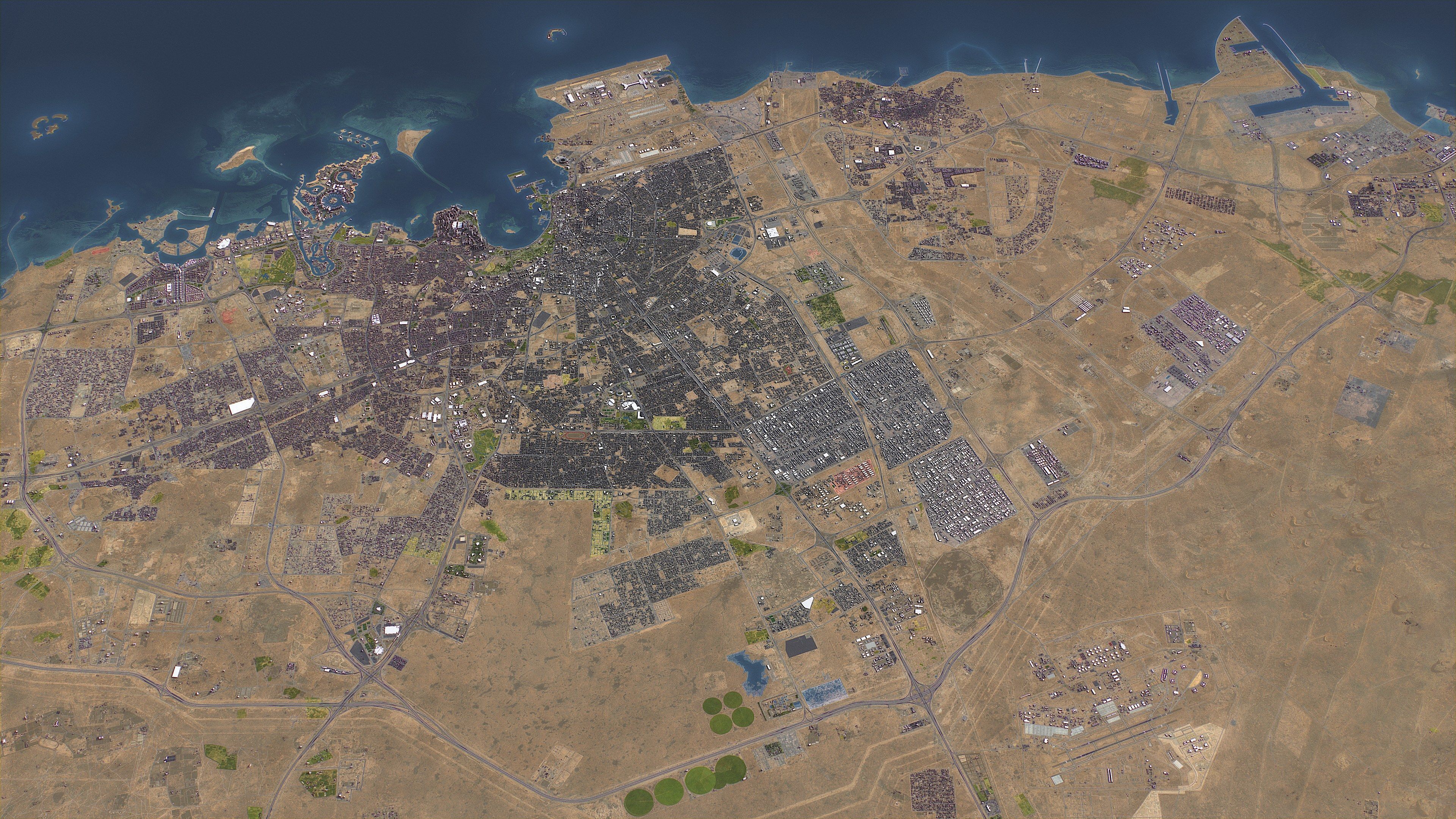 Doha - 3D City Topography Terrain 3D Model Collection_17