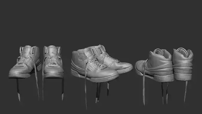 FILA Boots 3D Scanned - Detailed and Realistic Model 3D model