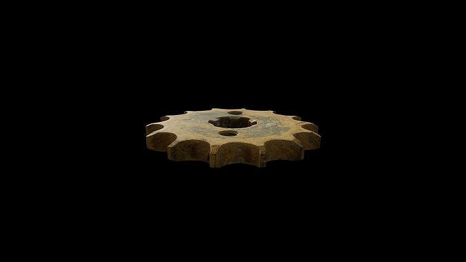 Anydrafts Metal gear 01 Low-poly 3D model 5