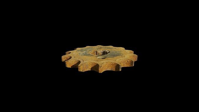 Anydrafts Metal gear 01 Low-poly 3D model 4