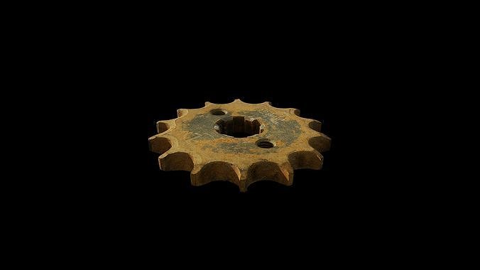 Anydrafts Metal gear 01 Low-poly 3D model 7