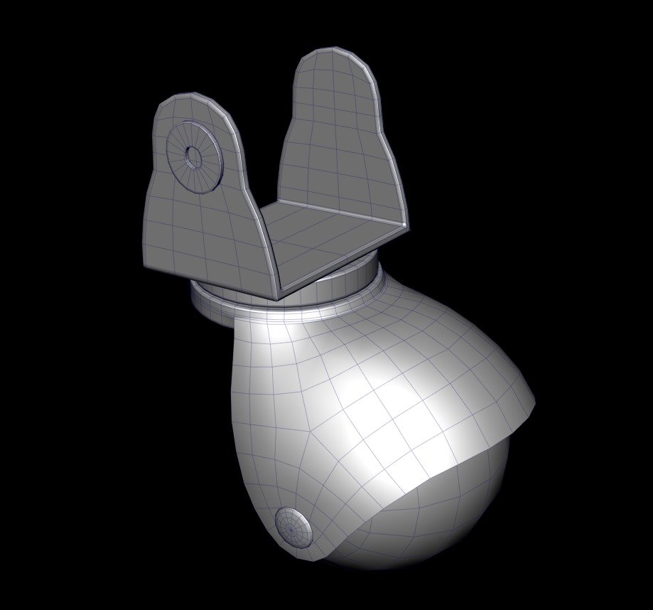 Chair wheels collection Low-poly 3D model_8