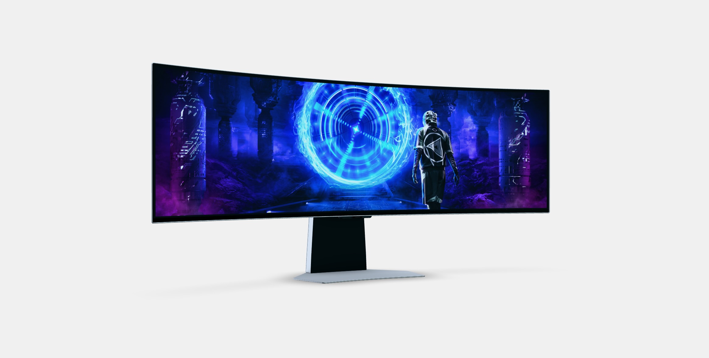 49 Odyssey OLED G9 G95SD Curved Gaming Monitor 240Hz 3D model_9