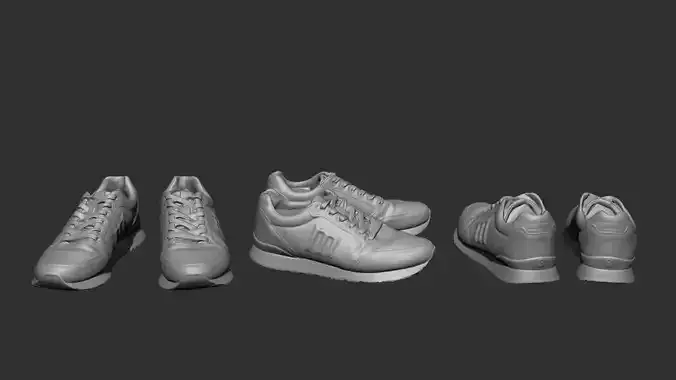MTNG Running Shoe 3D Scanned - Detailed and Realistic Model 3D model