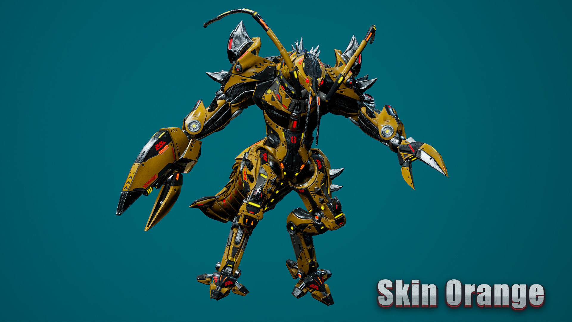 Sci-Fi Lobster Low-poly 3D model_5