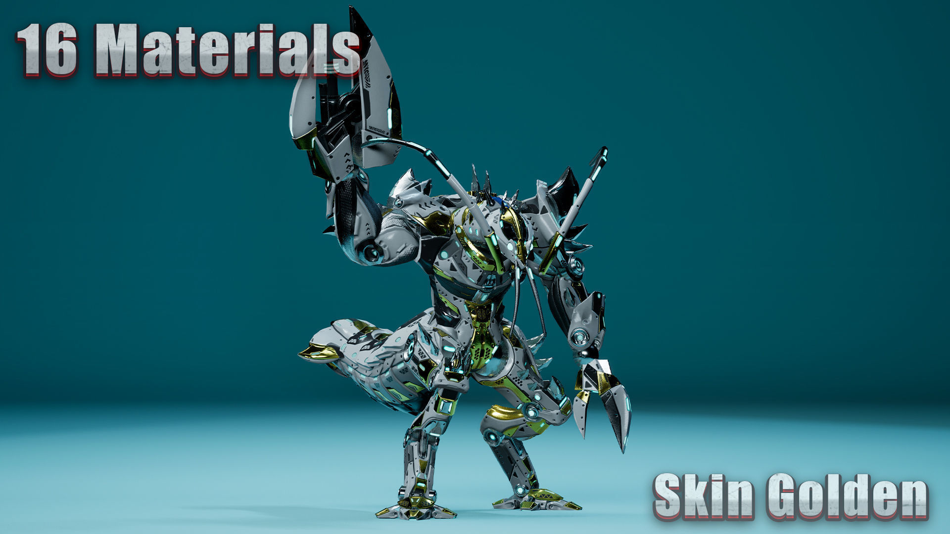 Sci-Fi Lobster Low-poly 3D model_6