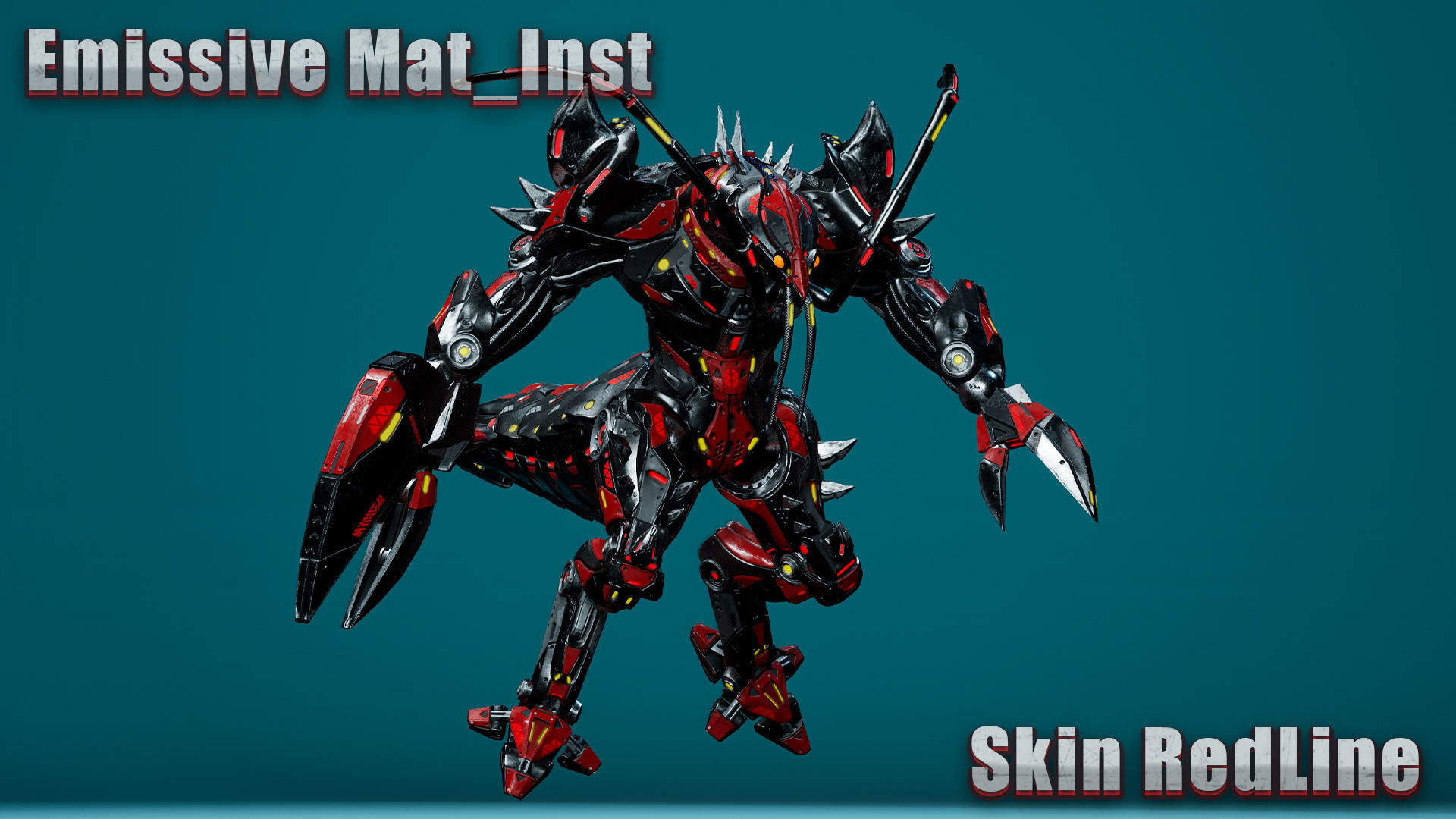 Sci-Fi Lobster Low-poly 3D model_4