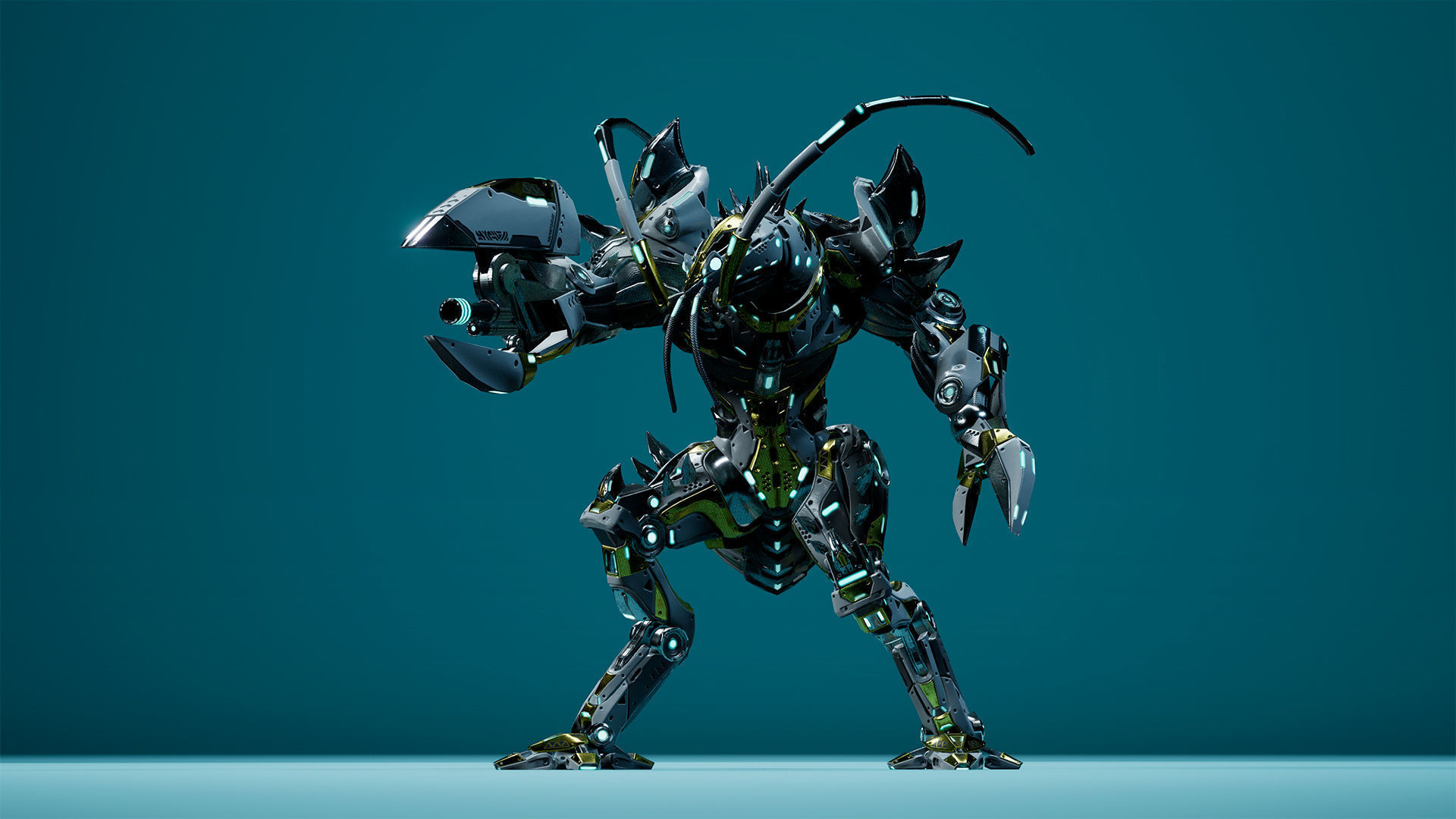 Sci-Fi Lobster Low-poly 3D model_12