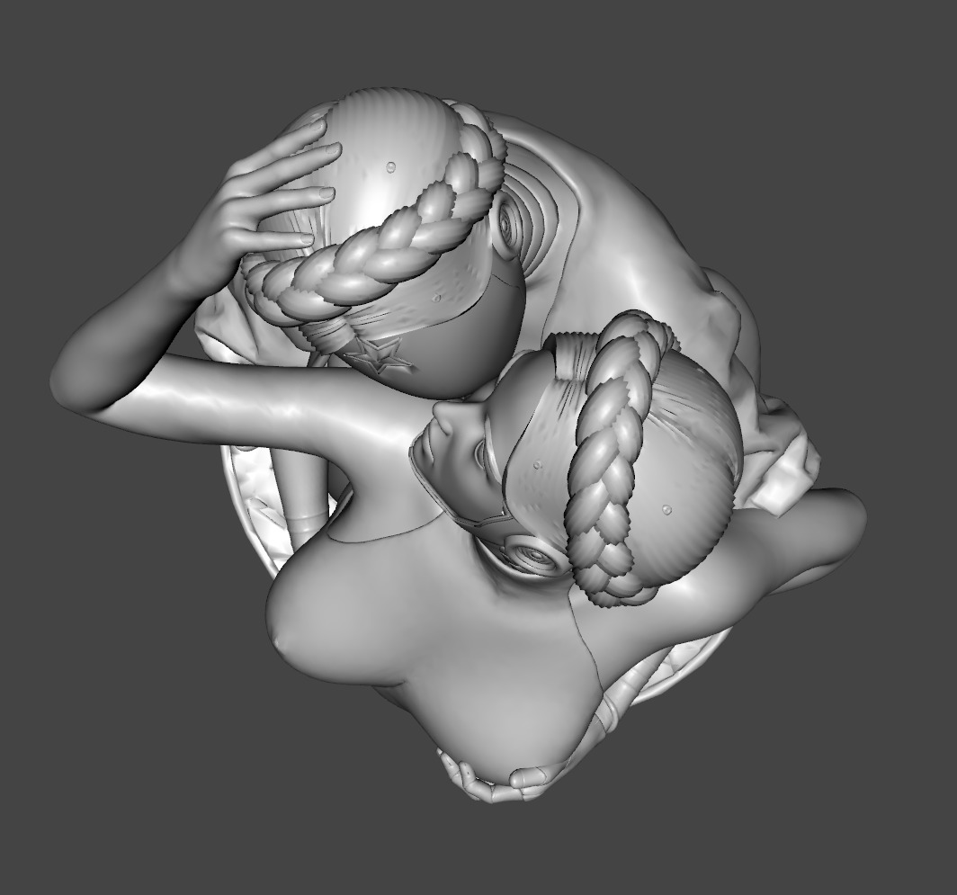 Ballerina Twins 3D print model_2