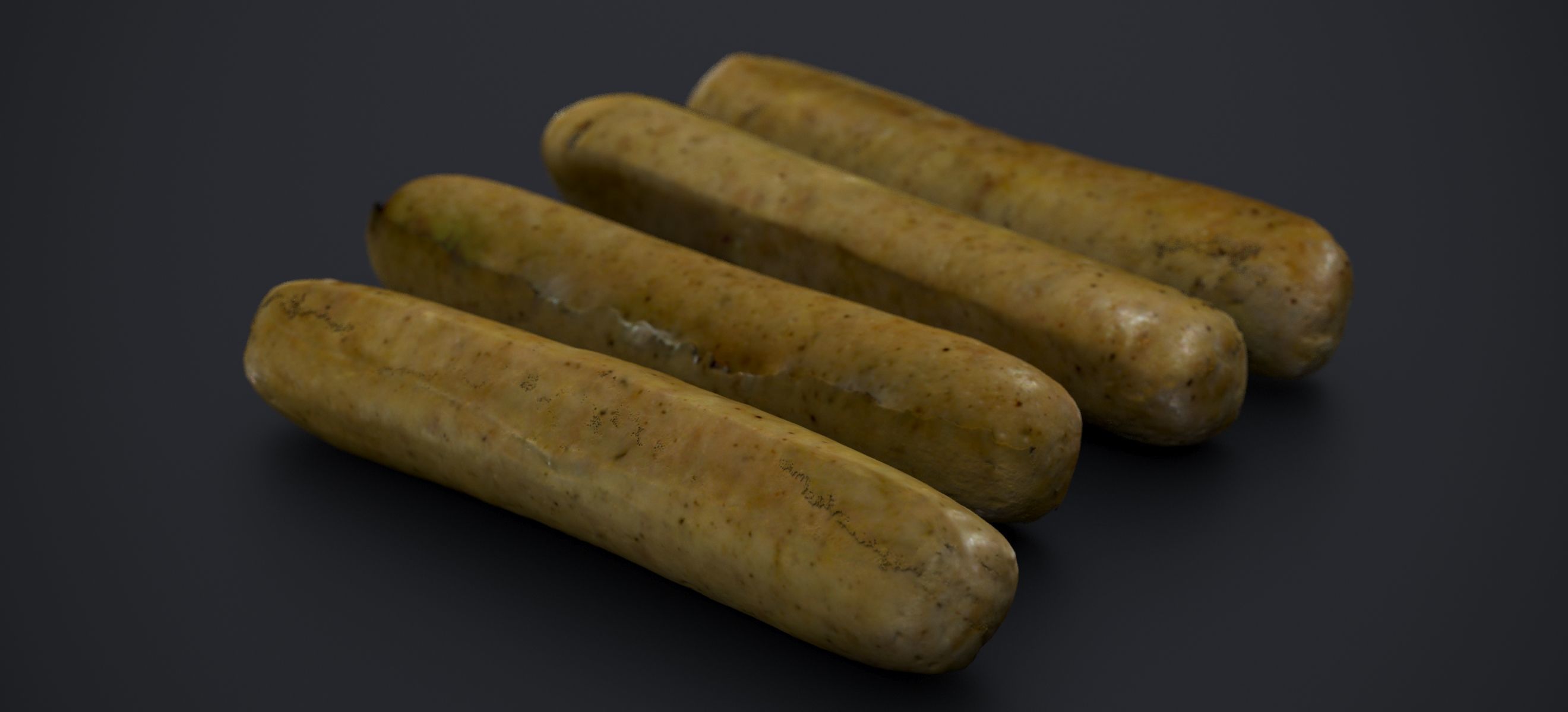 BRATWURST SAUSAGE 2024 3D model_4
