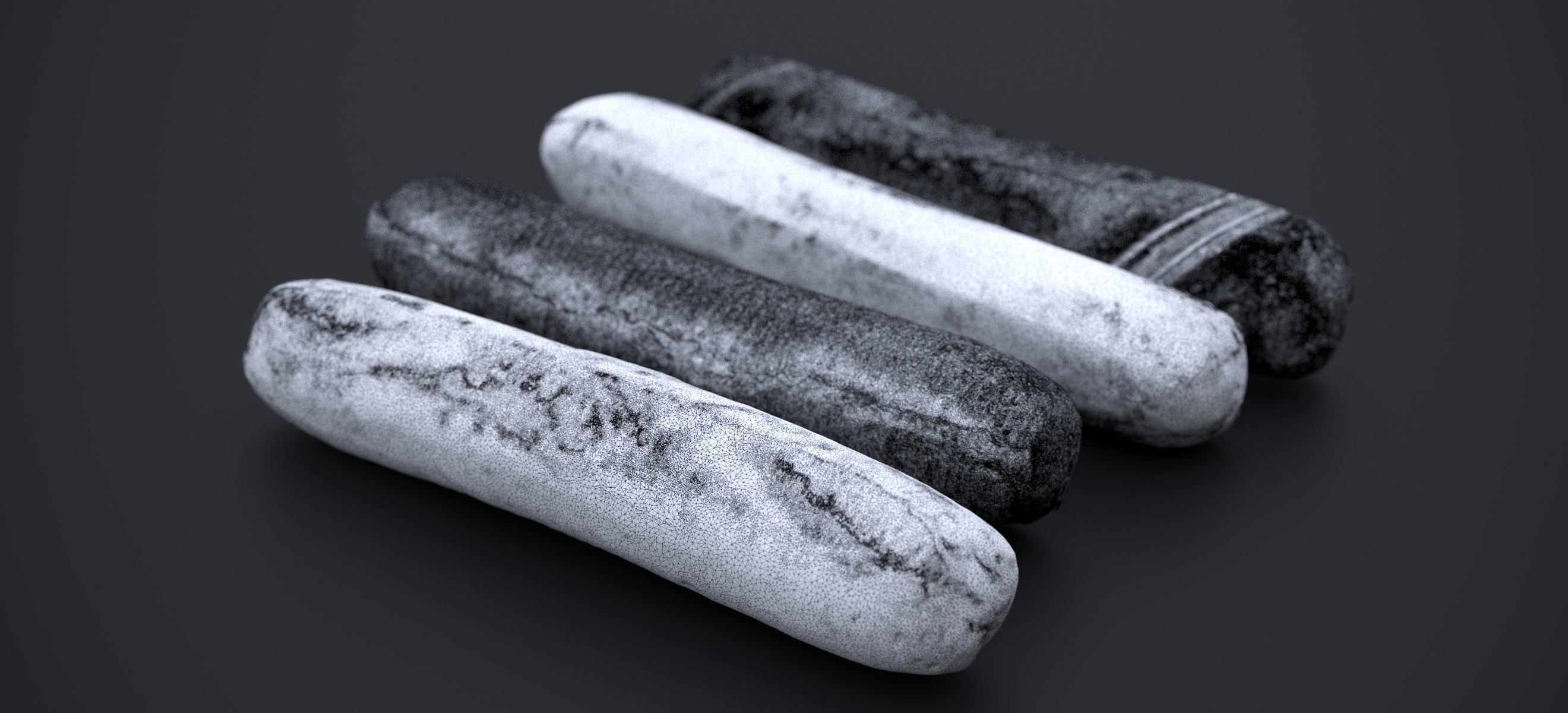 BRATWURST SAUSAGE 2024 3D model_15