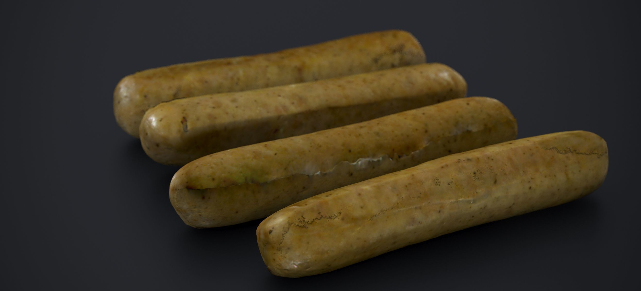 BRATWURST SAUSAGE 2024 3D model_3