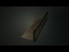 Staircase Model - Low Poly Rustic Staircase Model Low-poly 3D model_1