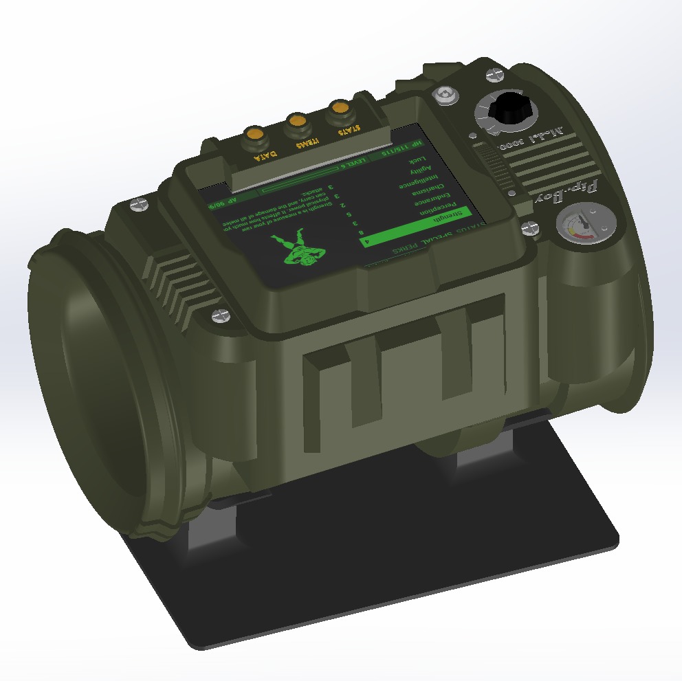Wearable Pipboy Fallout 3D print model_1