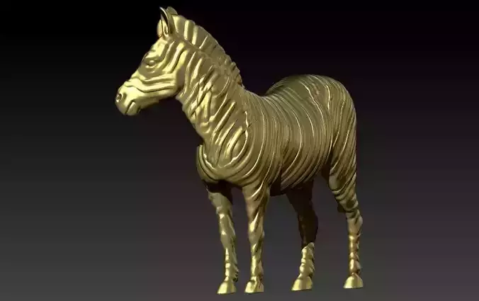 Zebra Pendant Charm Necklace Jewelry