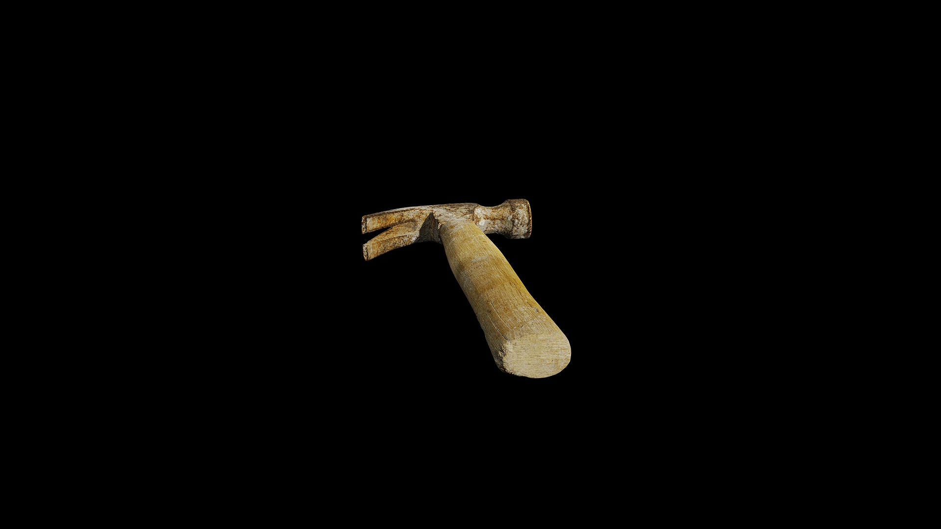 Anydrafts Old claw hammer 01 Low-poly 3D model_3