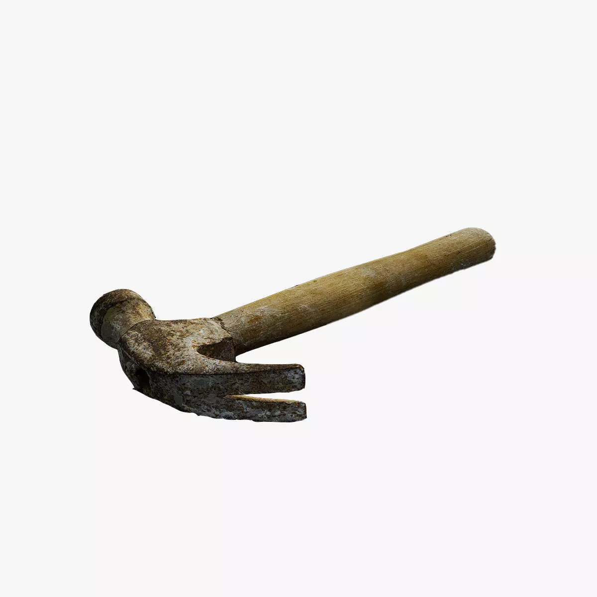 Anydrafts Old claw hammer 01 Low-poly 3D model_0