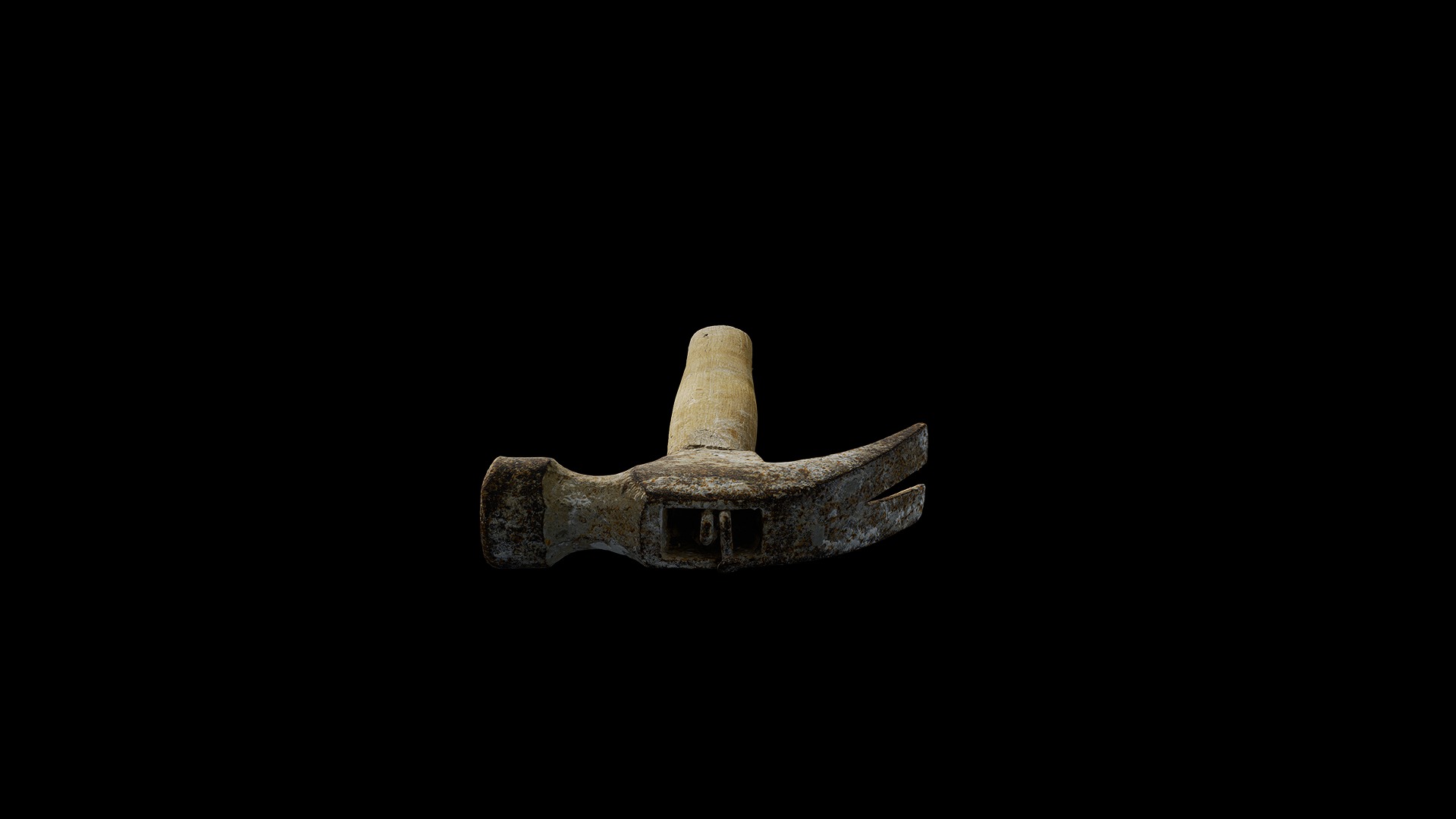 Anydrafts Old claw hammer 01 Low-poly 3D model_4